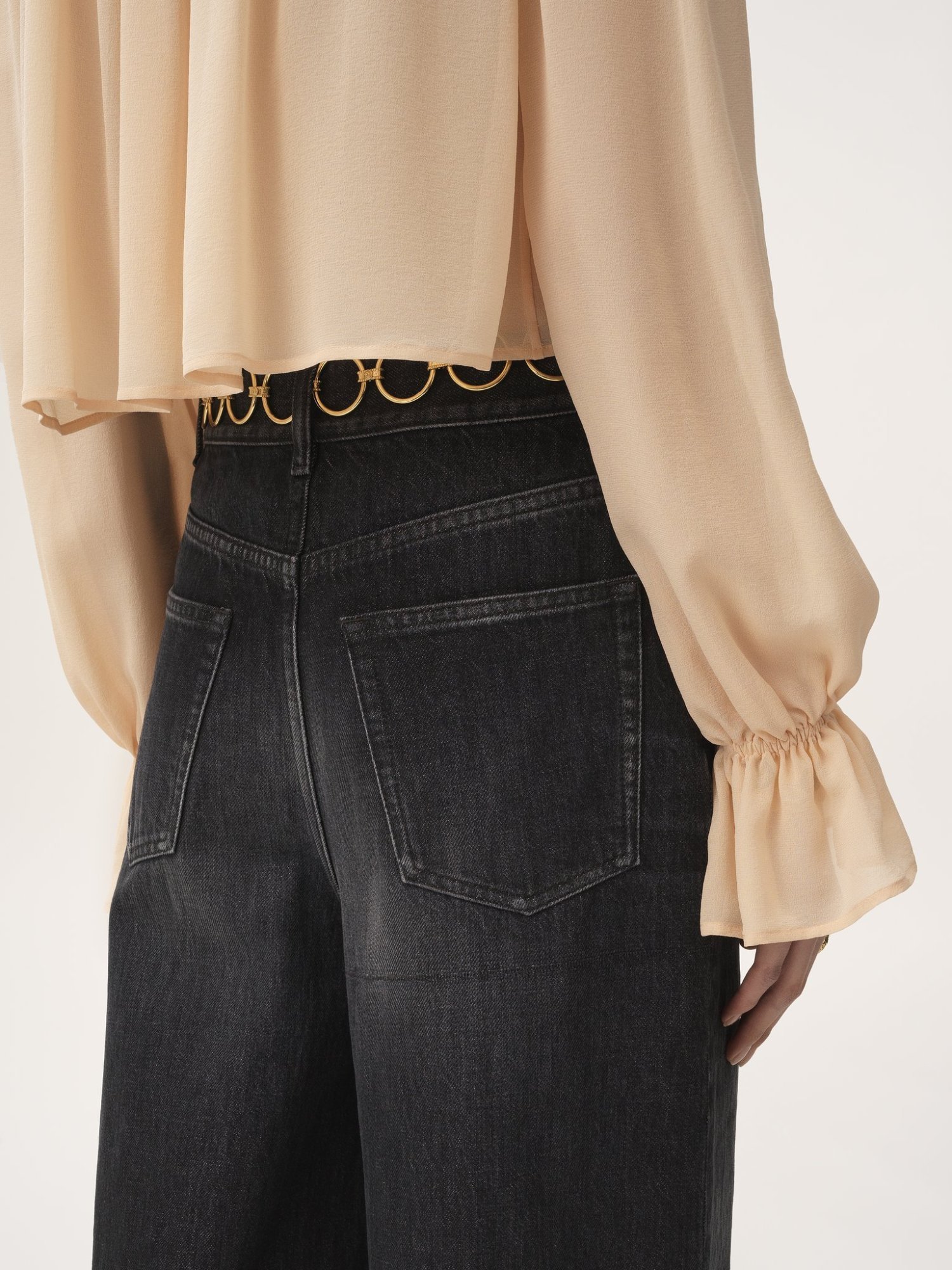 Chloé Rigid High-rise Wide-leg Jeans