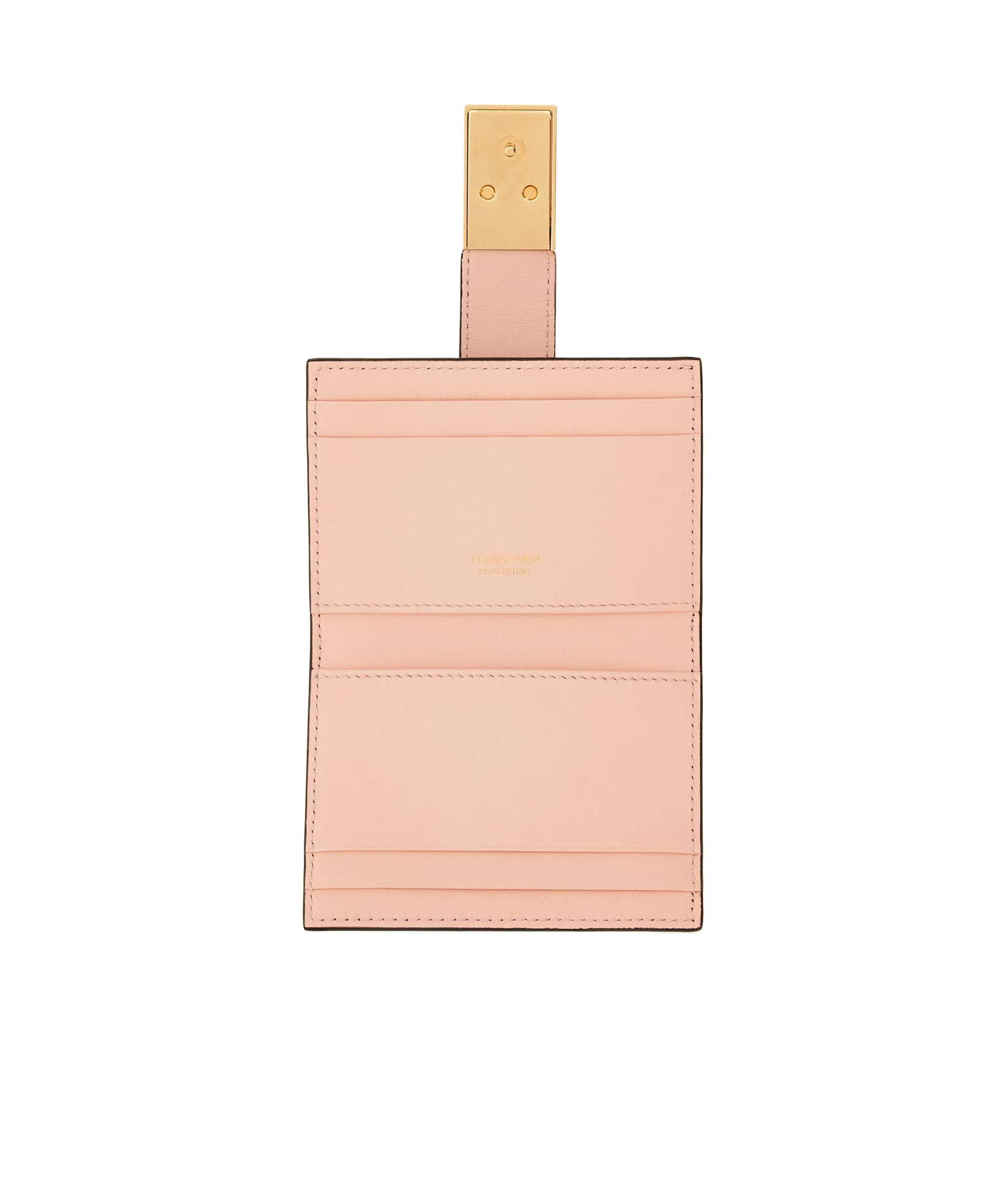Ferragamo Hug Card Clip In Black