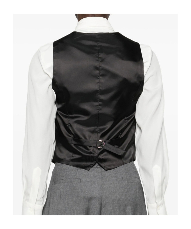 The Frankie Shop Single-breasted Vest In Black