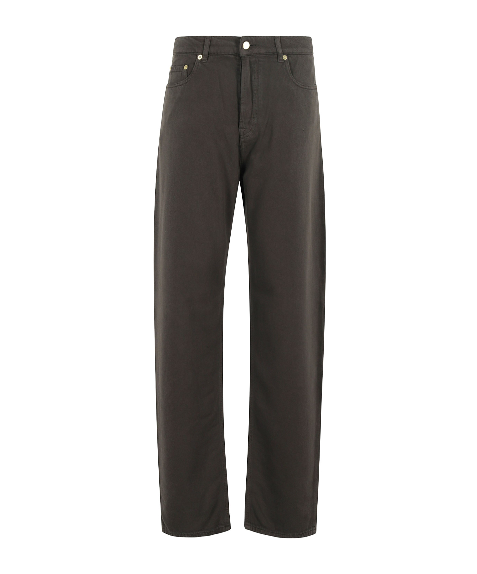 Darkpark Womens Dark Brown Gale Relaxed-fit Denim-blend Denim In Black