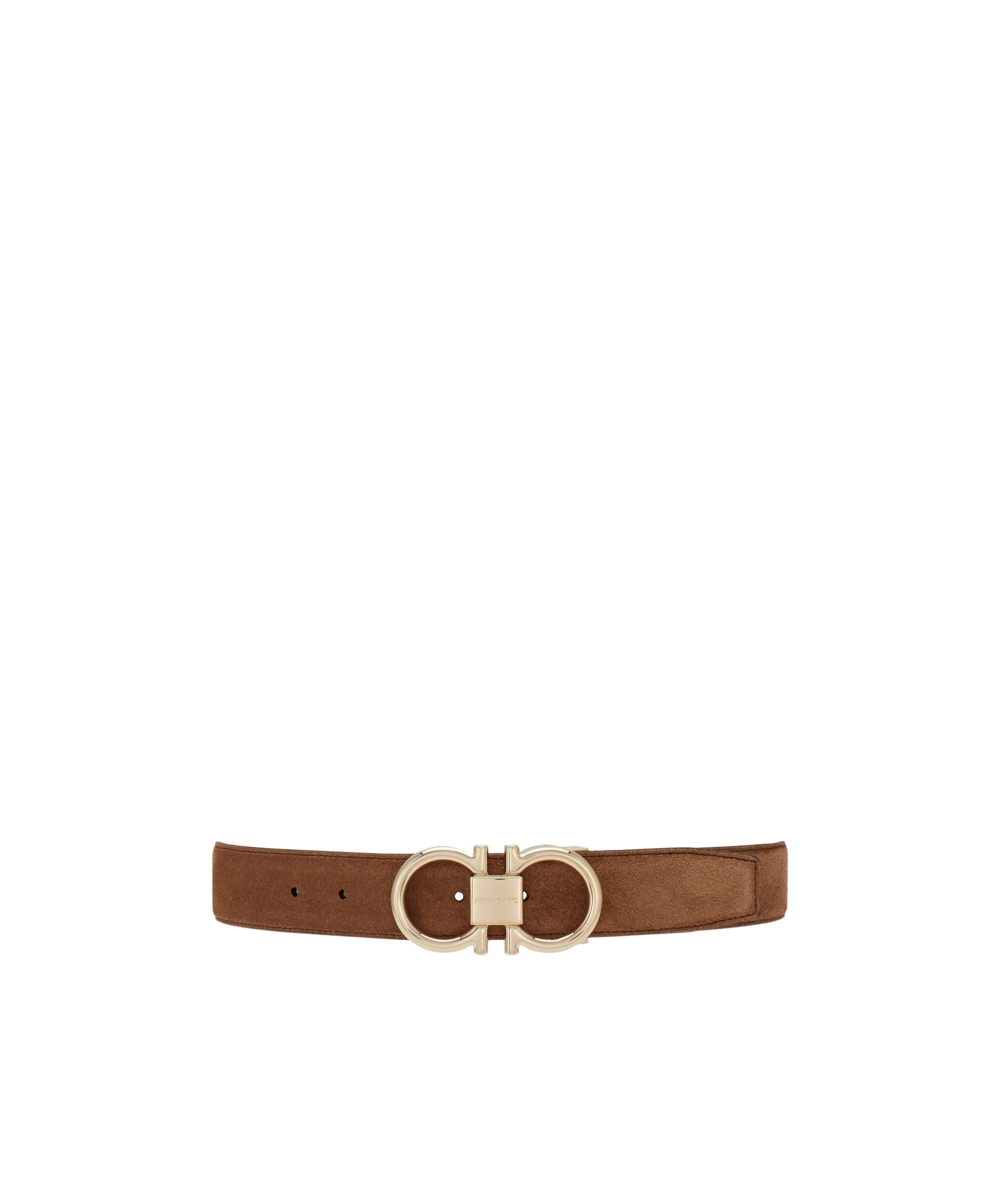 Ferragamo Gancini-buckle Leather Belt In Brown