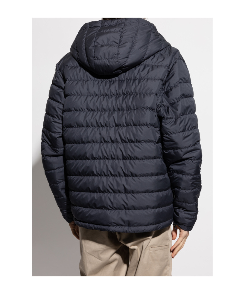 Moncler Long-sleeved Down Jacket In Black