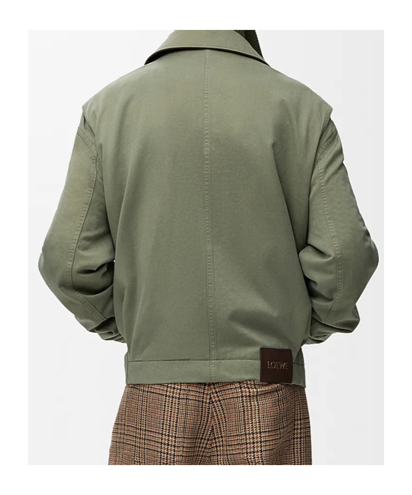 Loewe Long-sleeved Casual Jacket In Green
