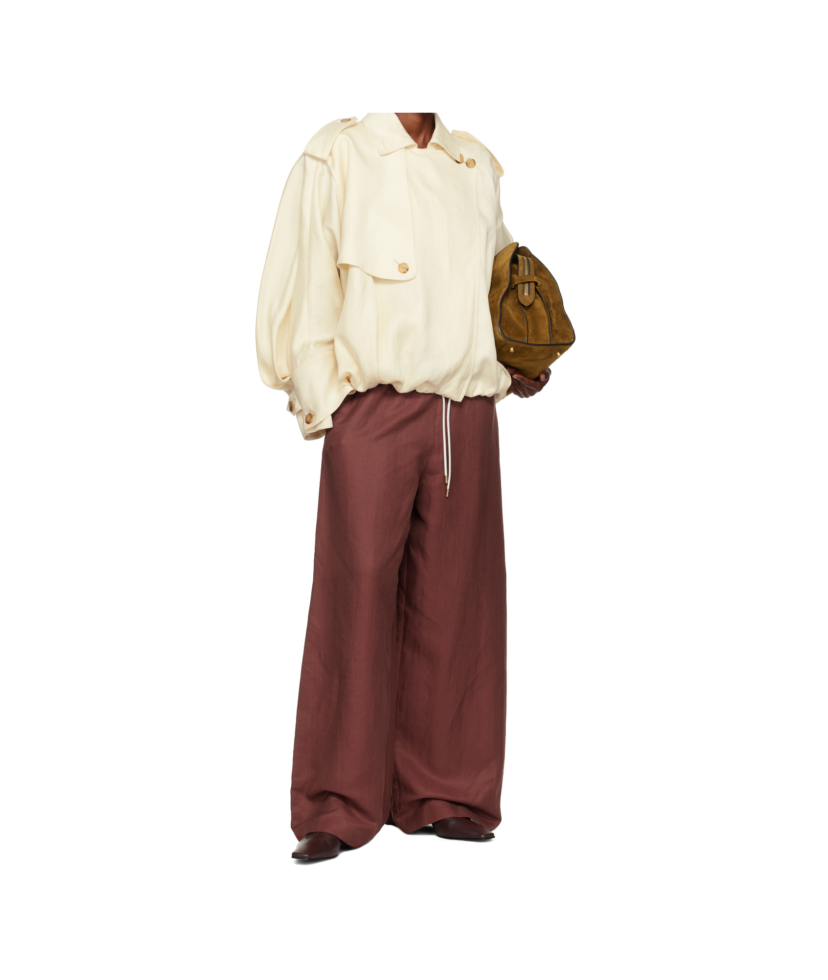 Gabriela Hearst Long Sleeve Casual Jacket In Neutral