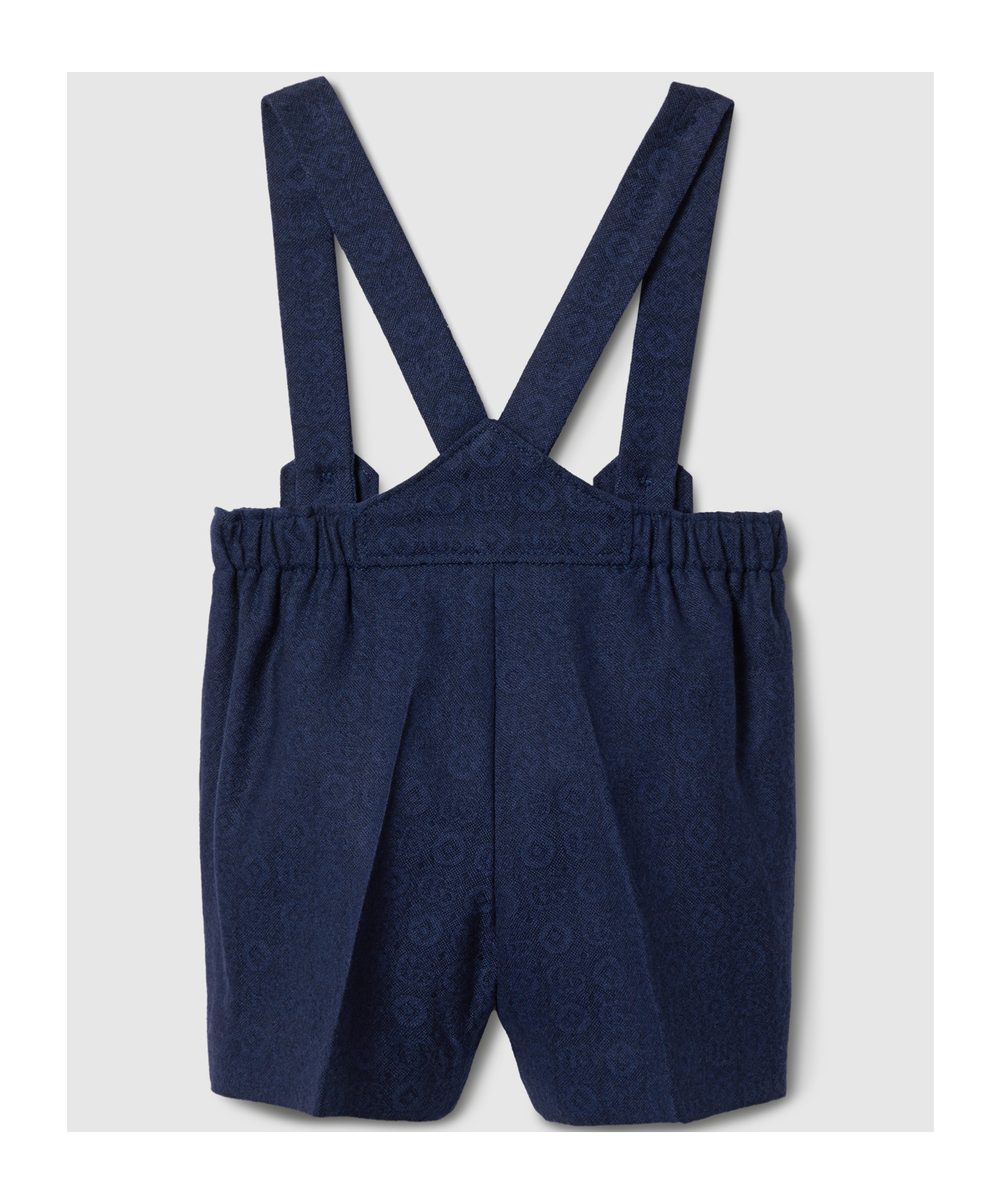 Gucci Sleeveless Wool Jumpsuit In Blue