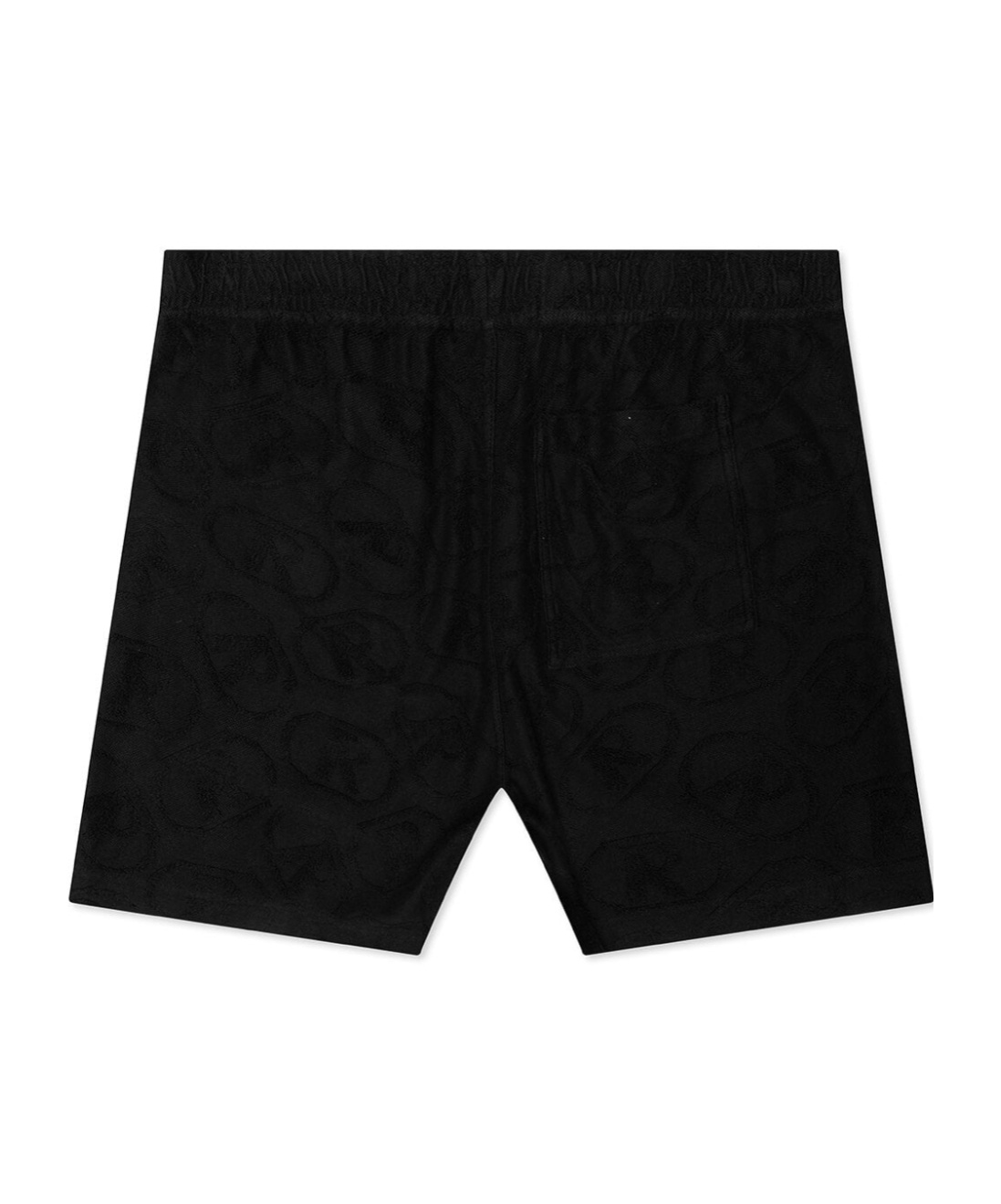 Represent Aop Towel Relaxed Fit Shorts In Black
