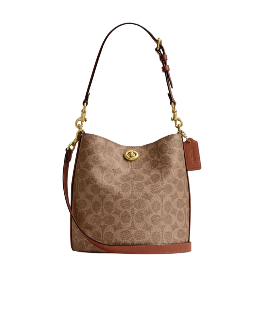 Coach Willow Bucket Bag And Shoulder Bag In Brown