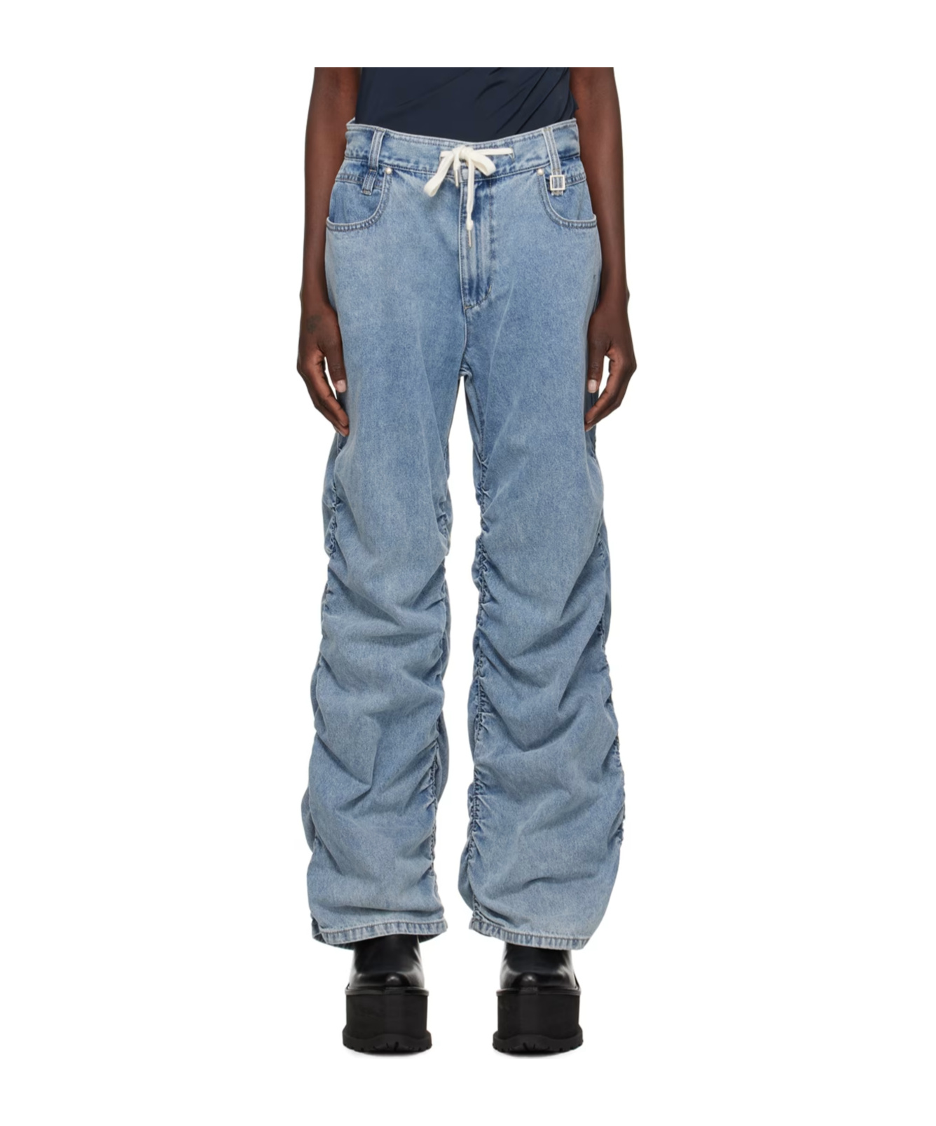 Wooyoungmi Tie-dye Denim Trousers