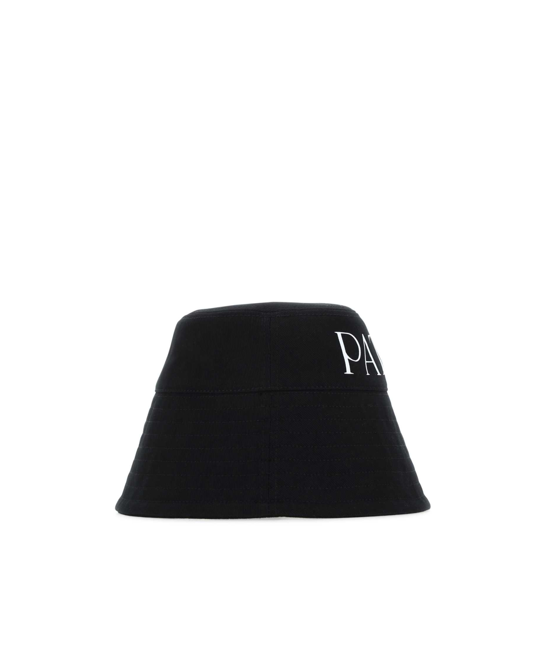 Patou Black Canvas Hat In Black