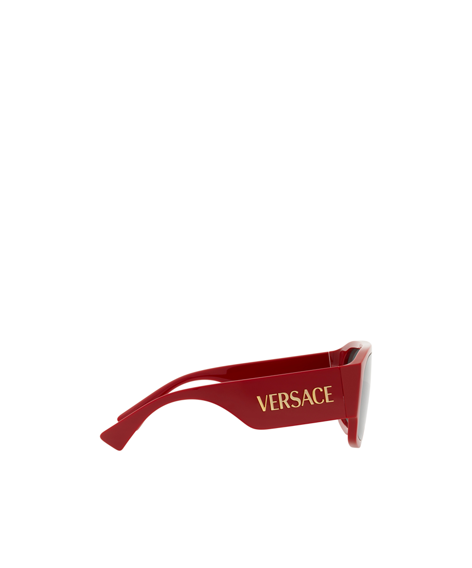 Versace Geometric Frame Sunglasses In Black