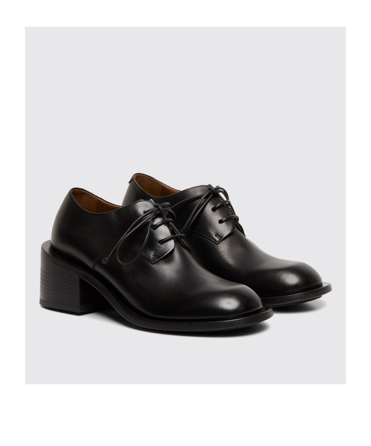 Marsèll 60mm Block-heel Lace-up Shpes In Black