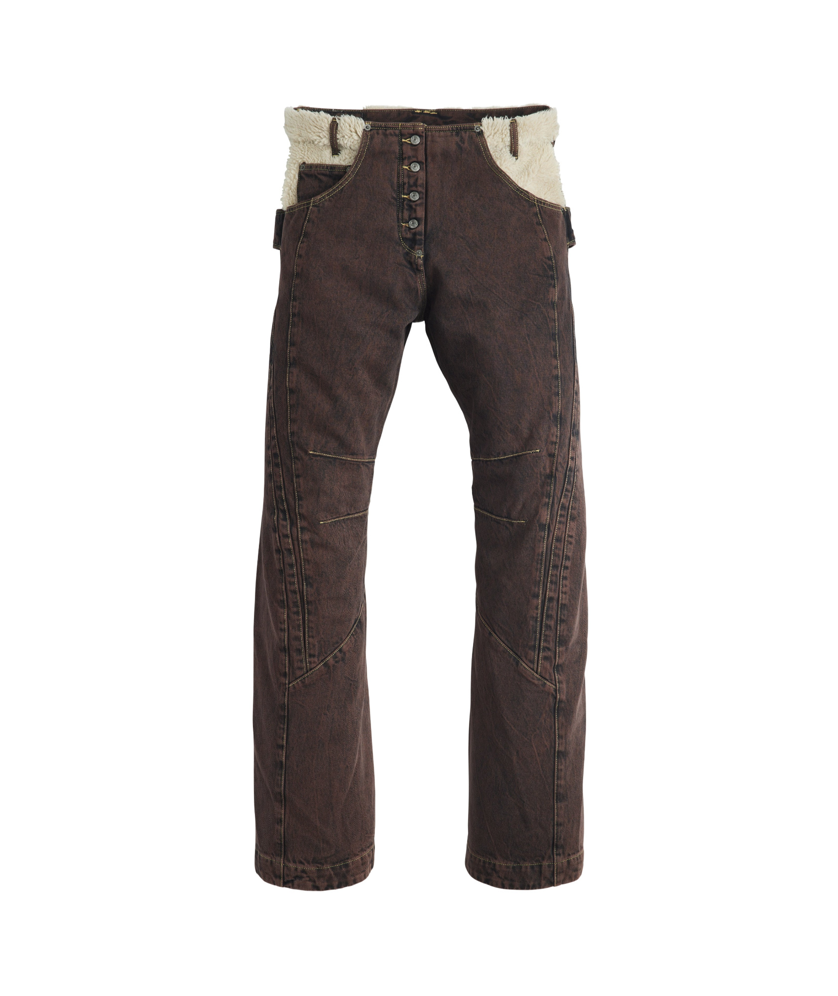 Shop Kiko Kostadinov X Levis Lambskin Belt And Pocket Jeans In Black