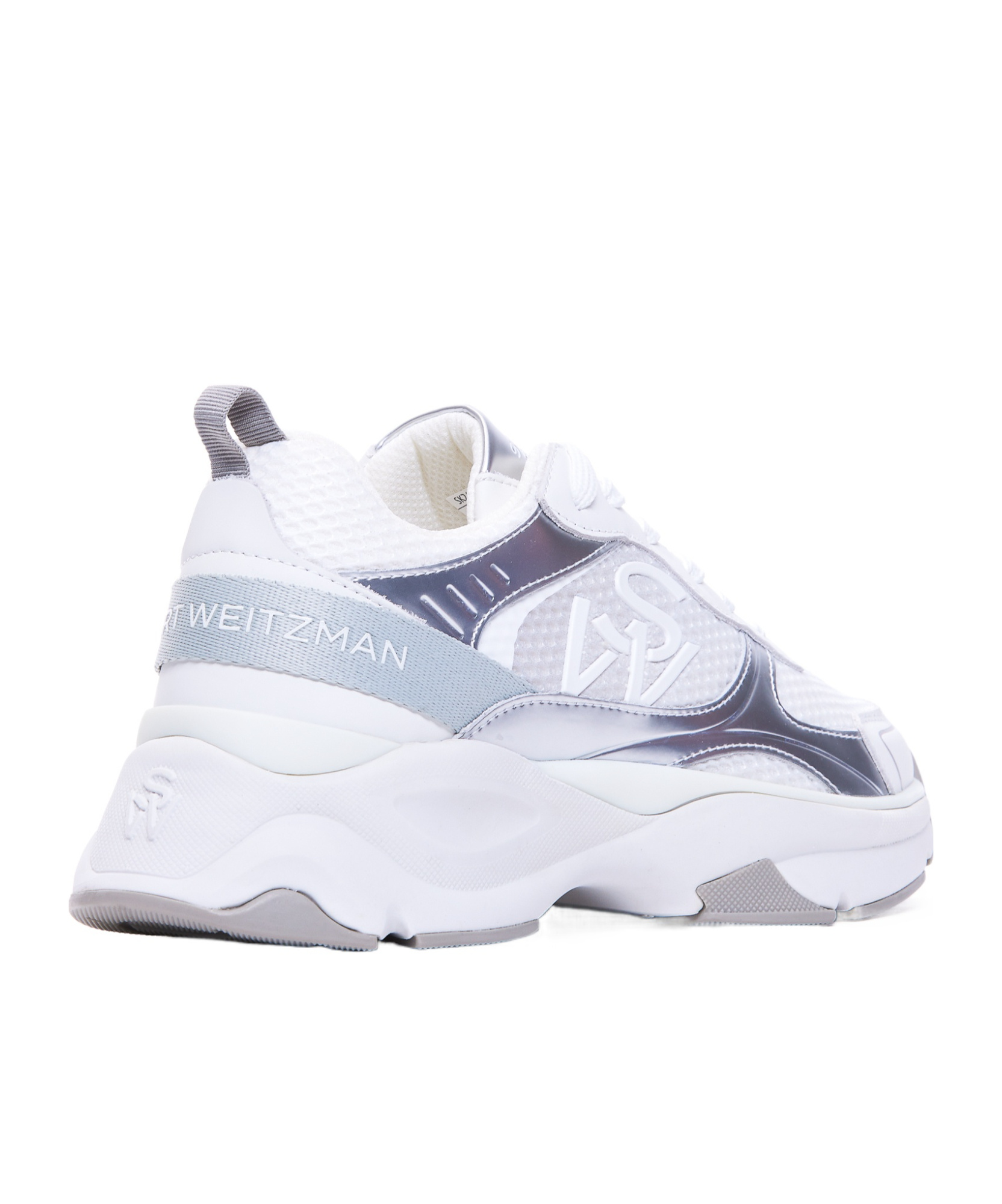 Stuart Weitzman Round-head Sneakers In White