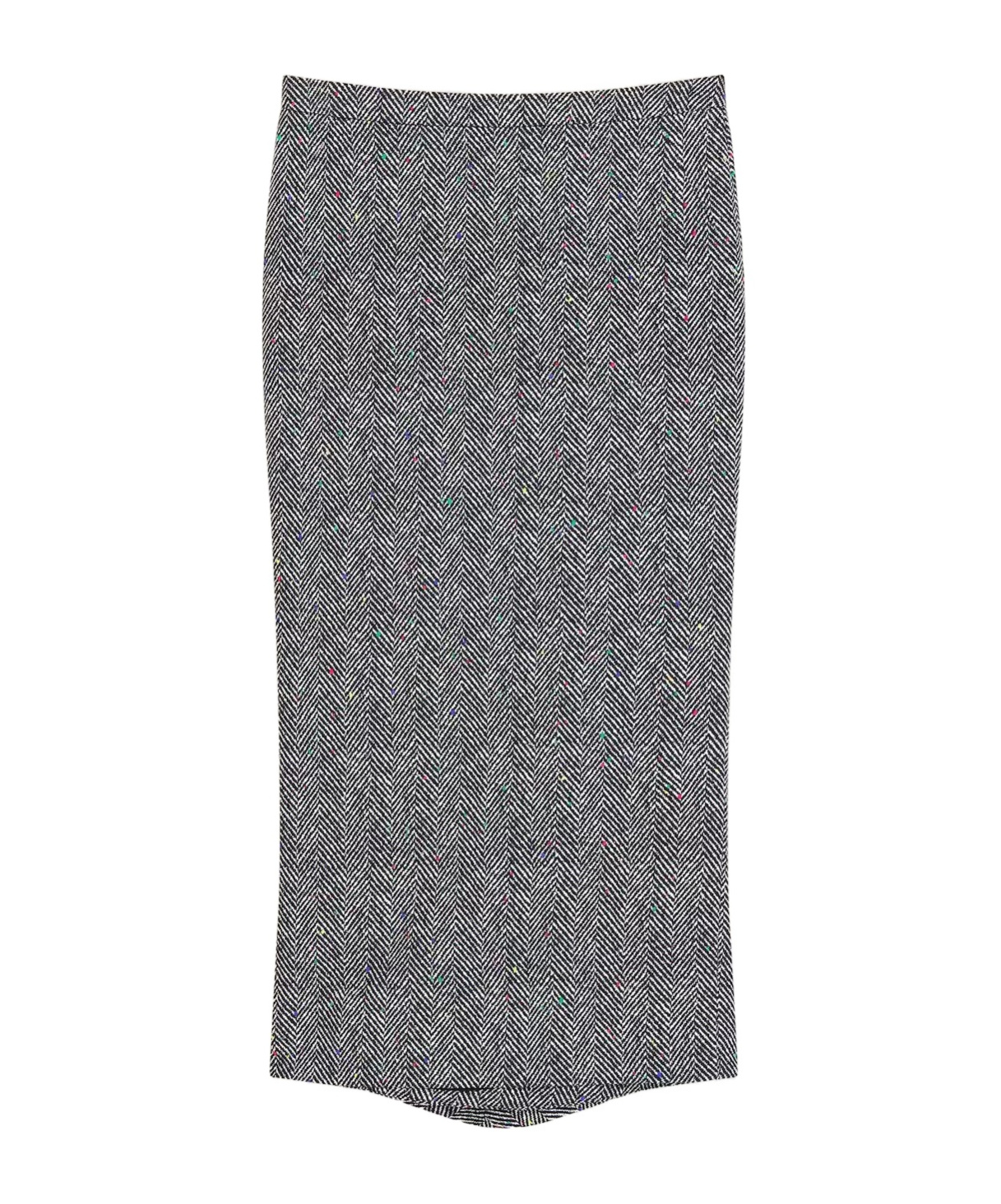 Givenchy Herringbone Skirt In Gray