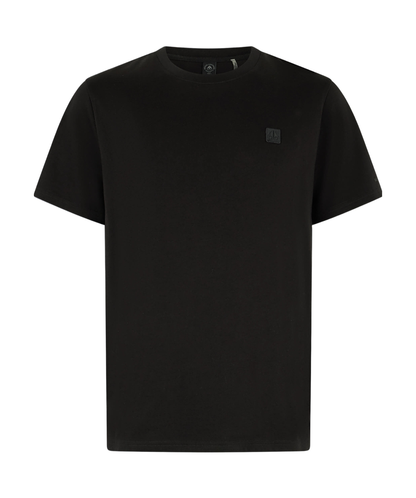 Moose Knuckles Logo-patch T-shirt In Black