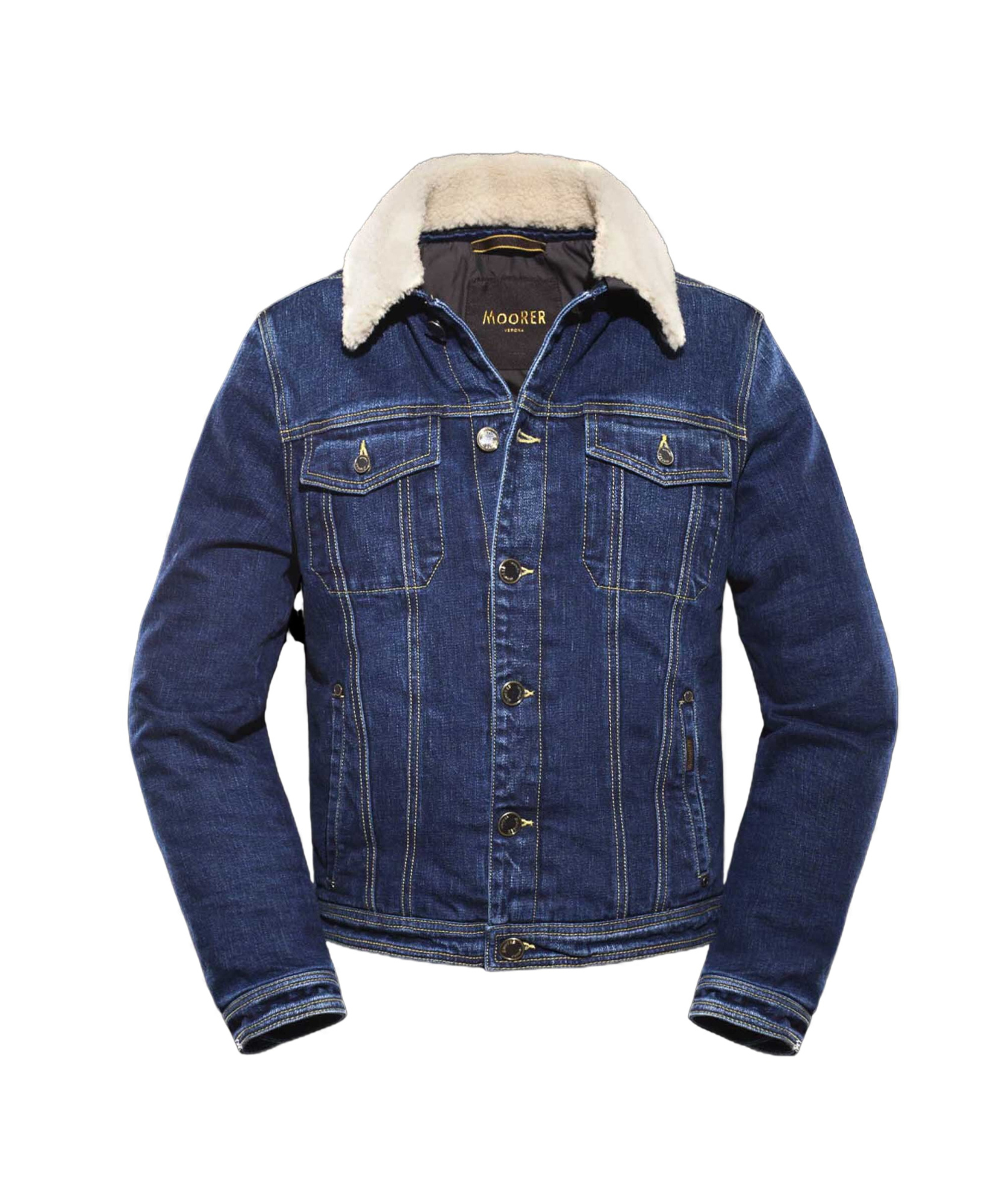 Moorer Taburno-104 Padded Jacket In Blue