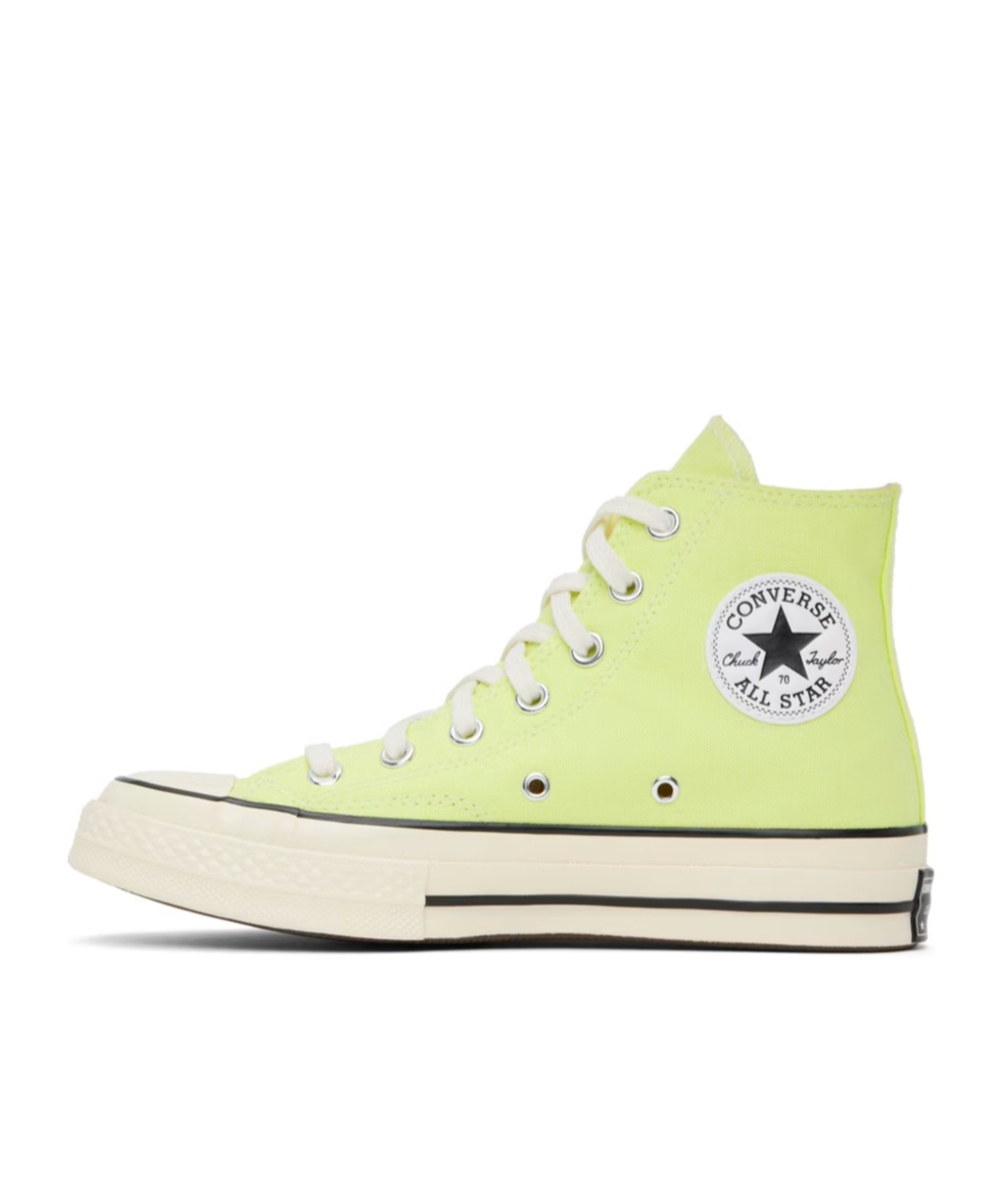 Converse Logo Lacing High-top Casual Shoes In Yellow