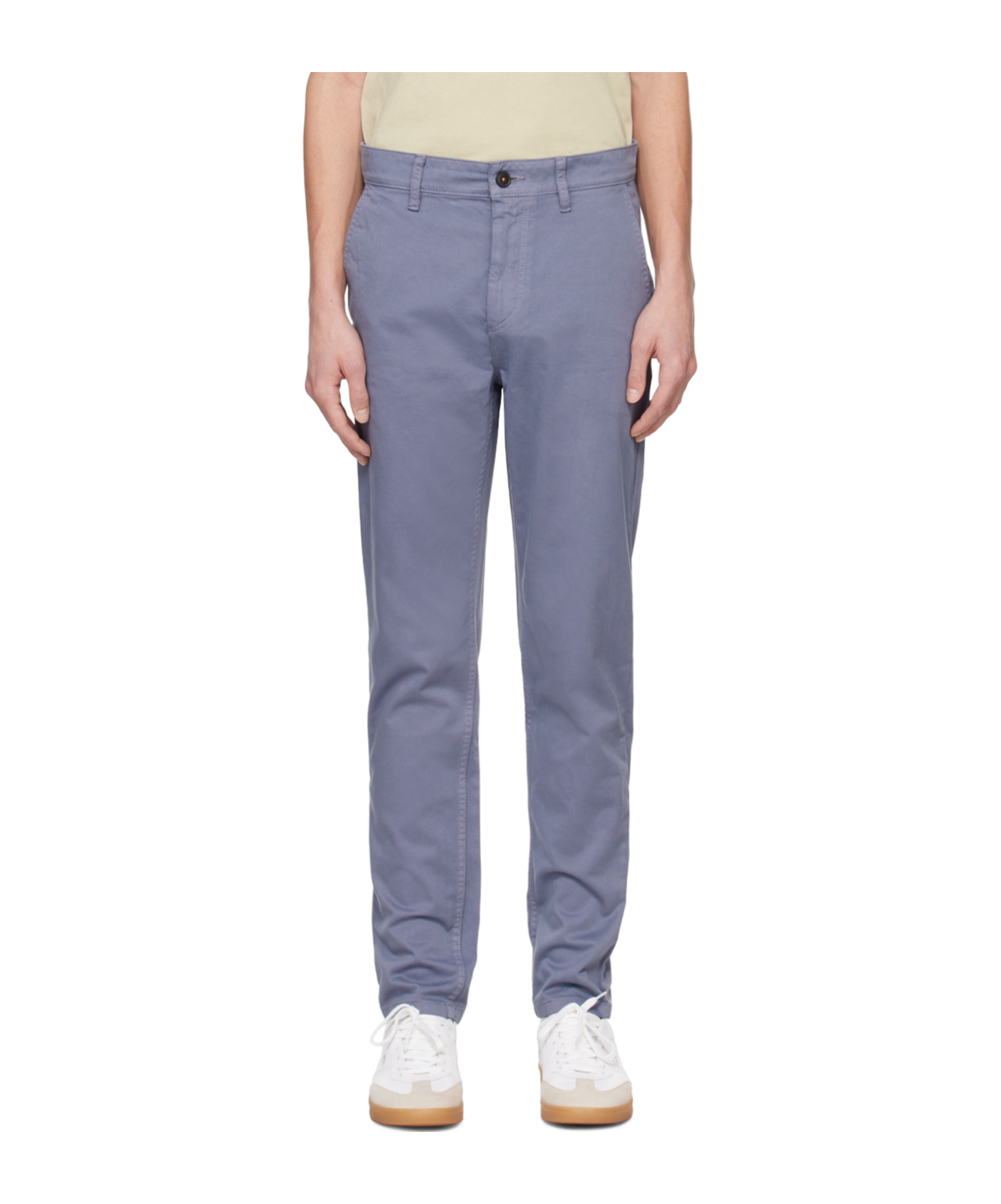 Hugo Boss Belt-loop Casual Pants In Multicolor