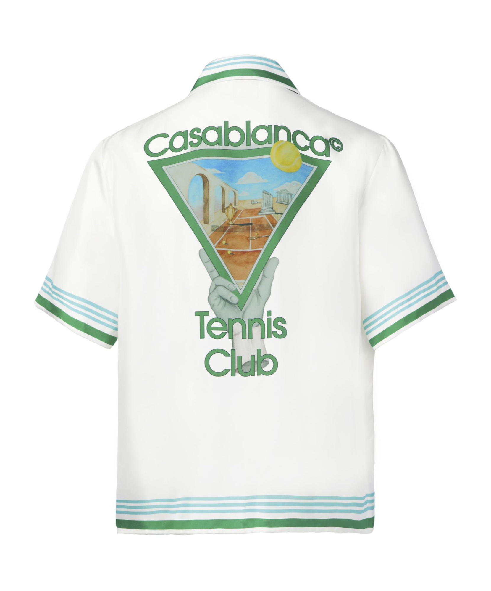 Shop Casablanca Short Sleeve Shirt In White