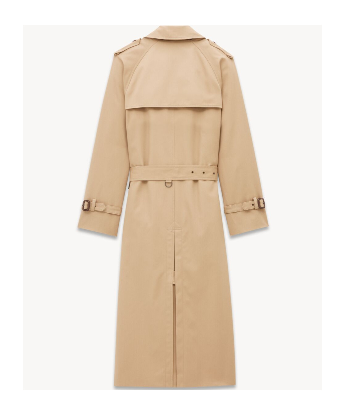 Saint Laurent Long-sleeved Windbreaker In Nude