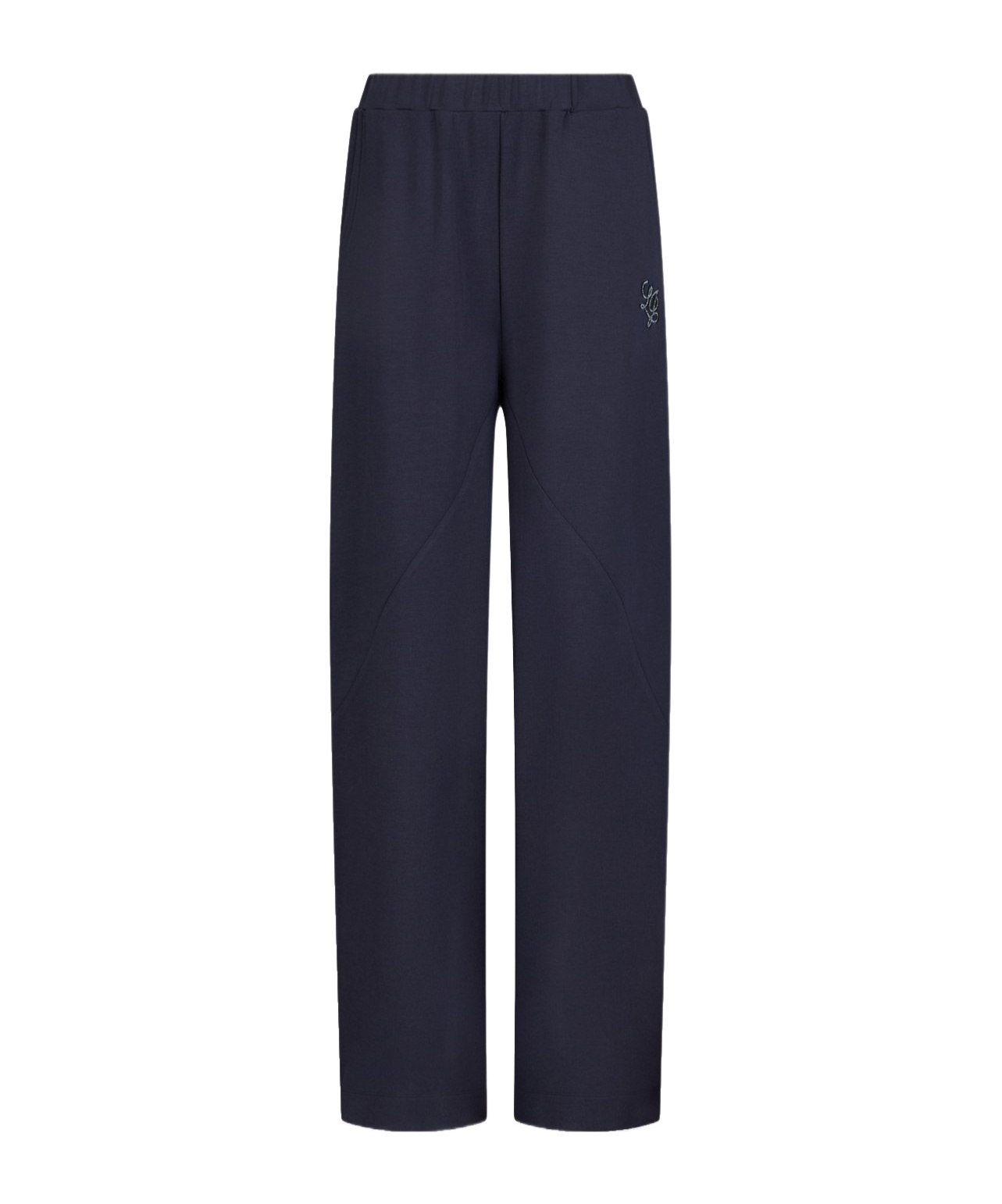 Liu •jo Flared Scuba Trousers In Blue