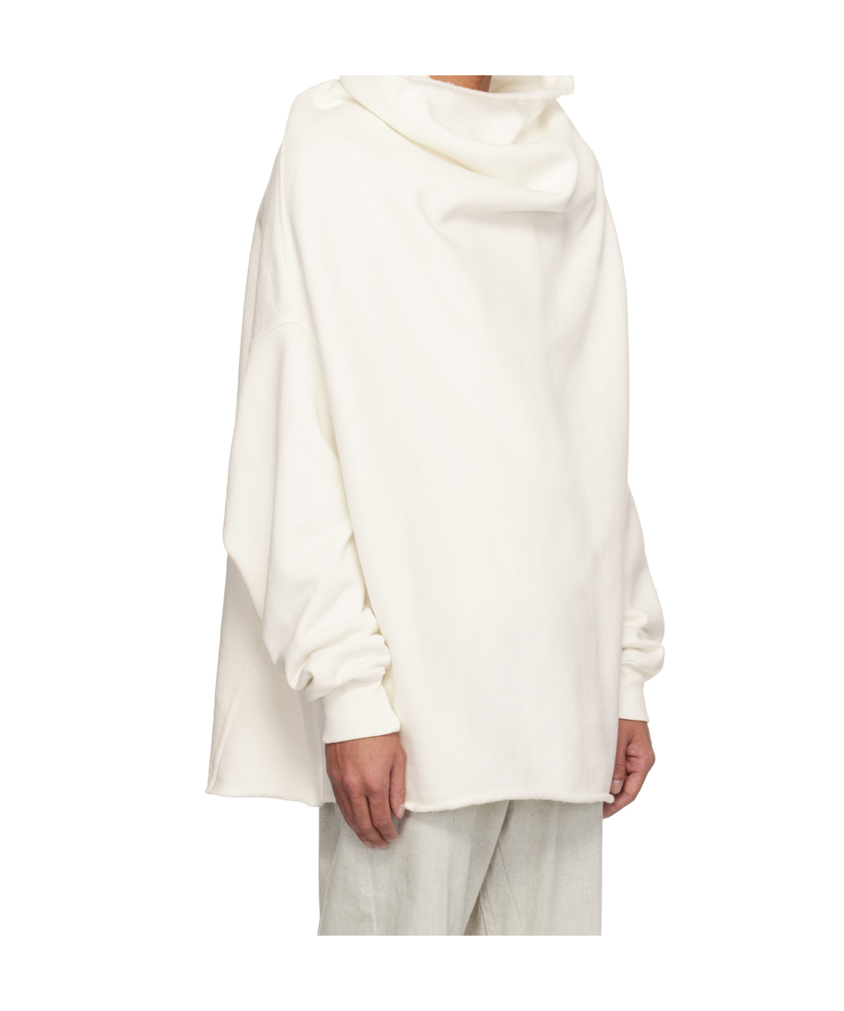 Rick Owens Drkshdw Drkshdw By Rick Owens Man Sweatshirt Ivory Size Onesize Cotton In White