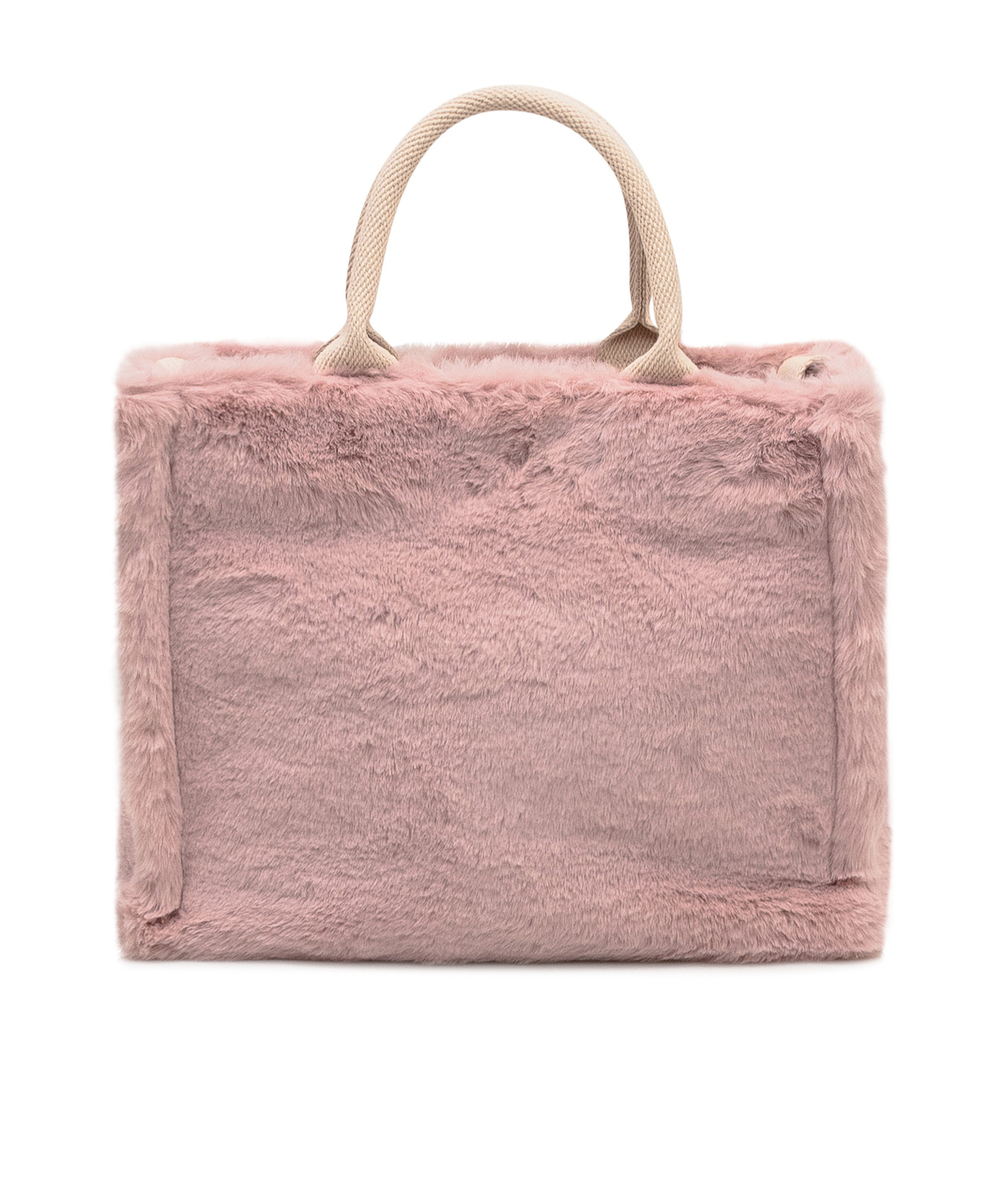 Marni Small Faux Fur Shoulder Bag In Pink