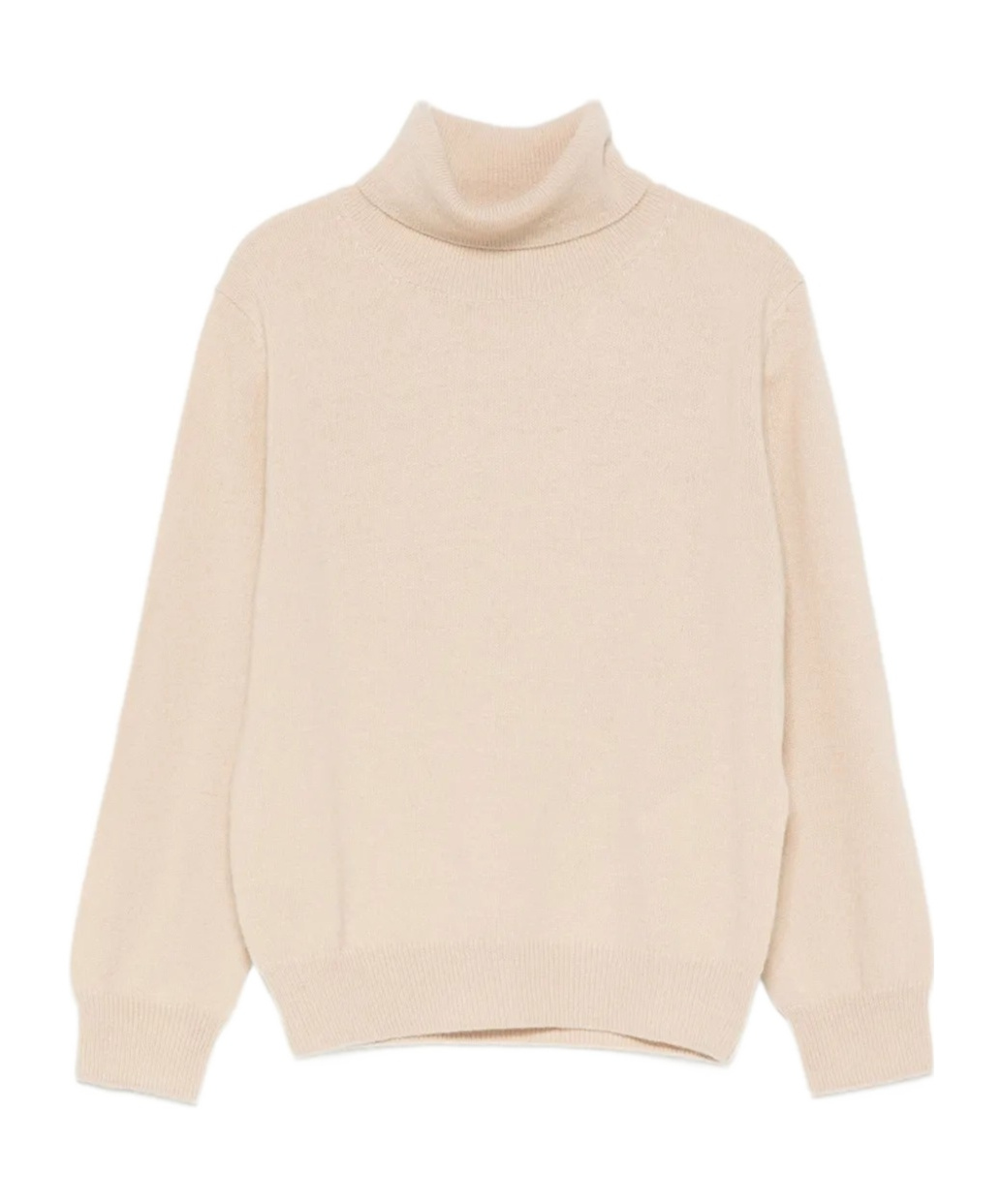 Il Gufo Turtleneck Straight Hem Jumper In Neutral