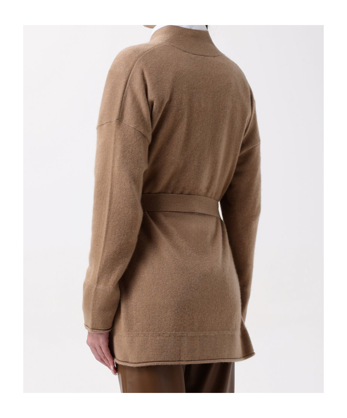 Max Mara Cardigan Woman Camel In Brown