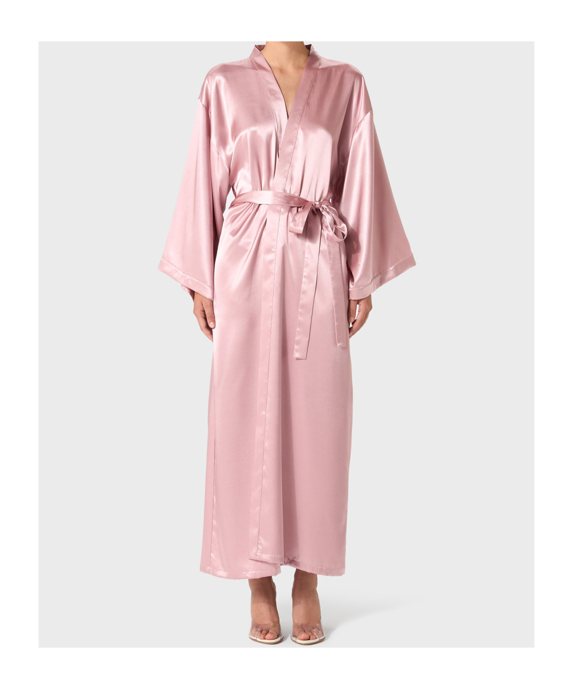 Blumarine Rhinestone Bathrobe In Pink