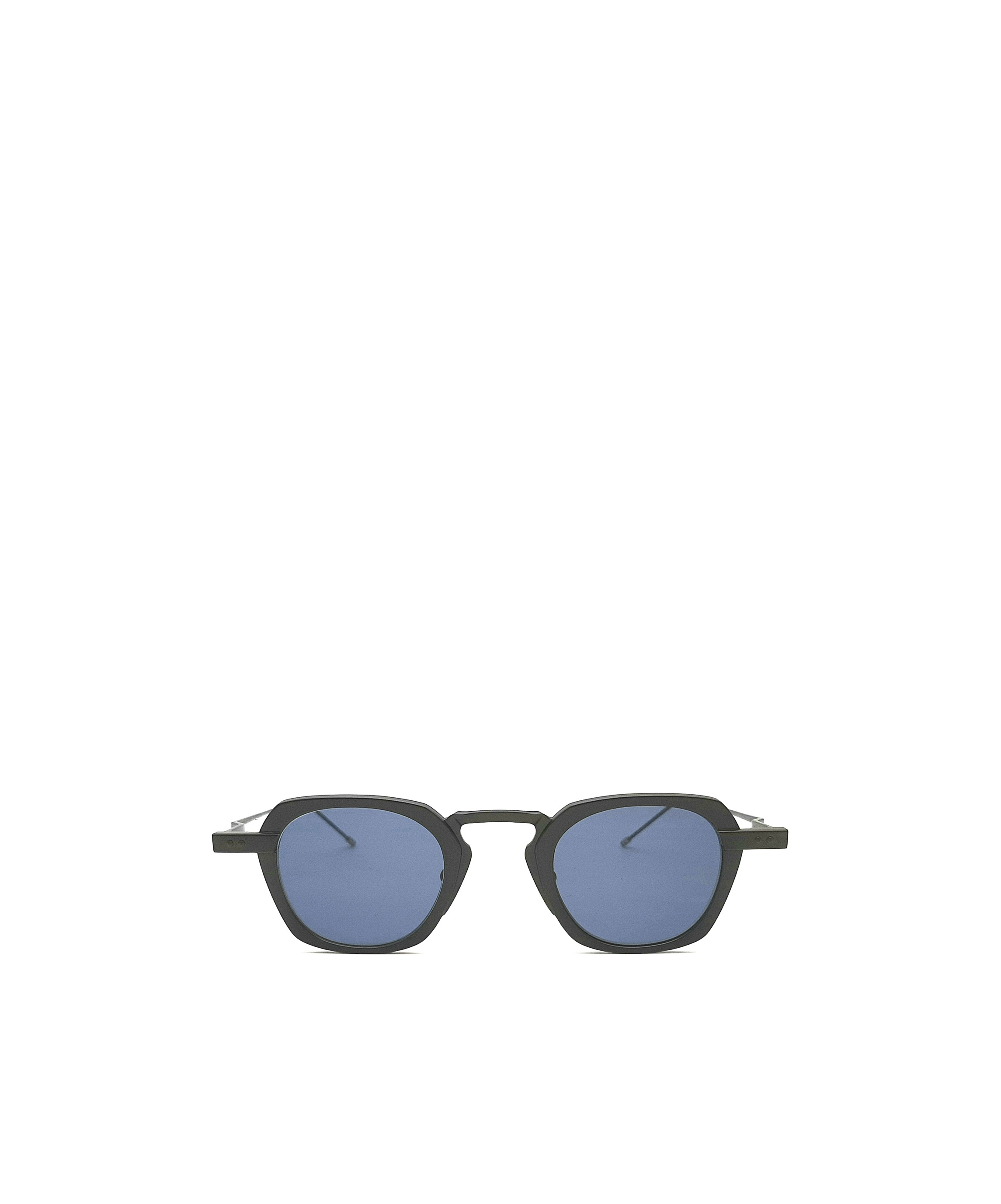 Thom Browne Signature Stripes Square Sunglasses In Blue