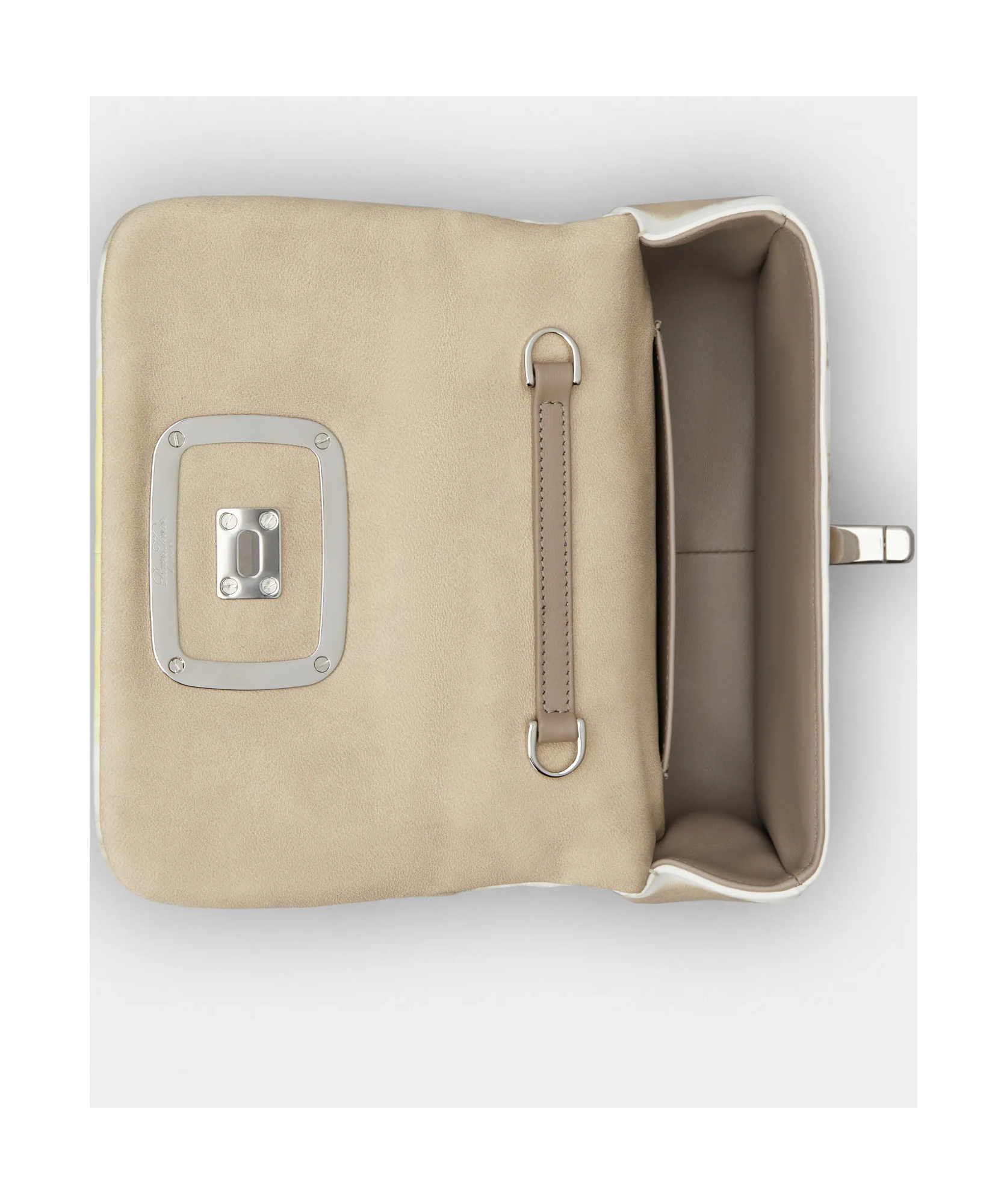 Roger Vivier Viv' Choc Mini Bag In Nappa Leather In Nude