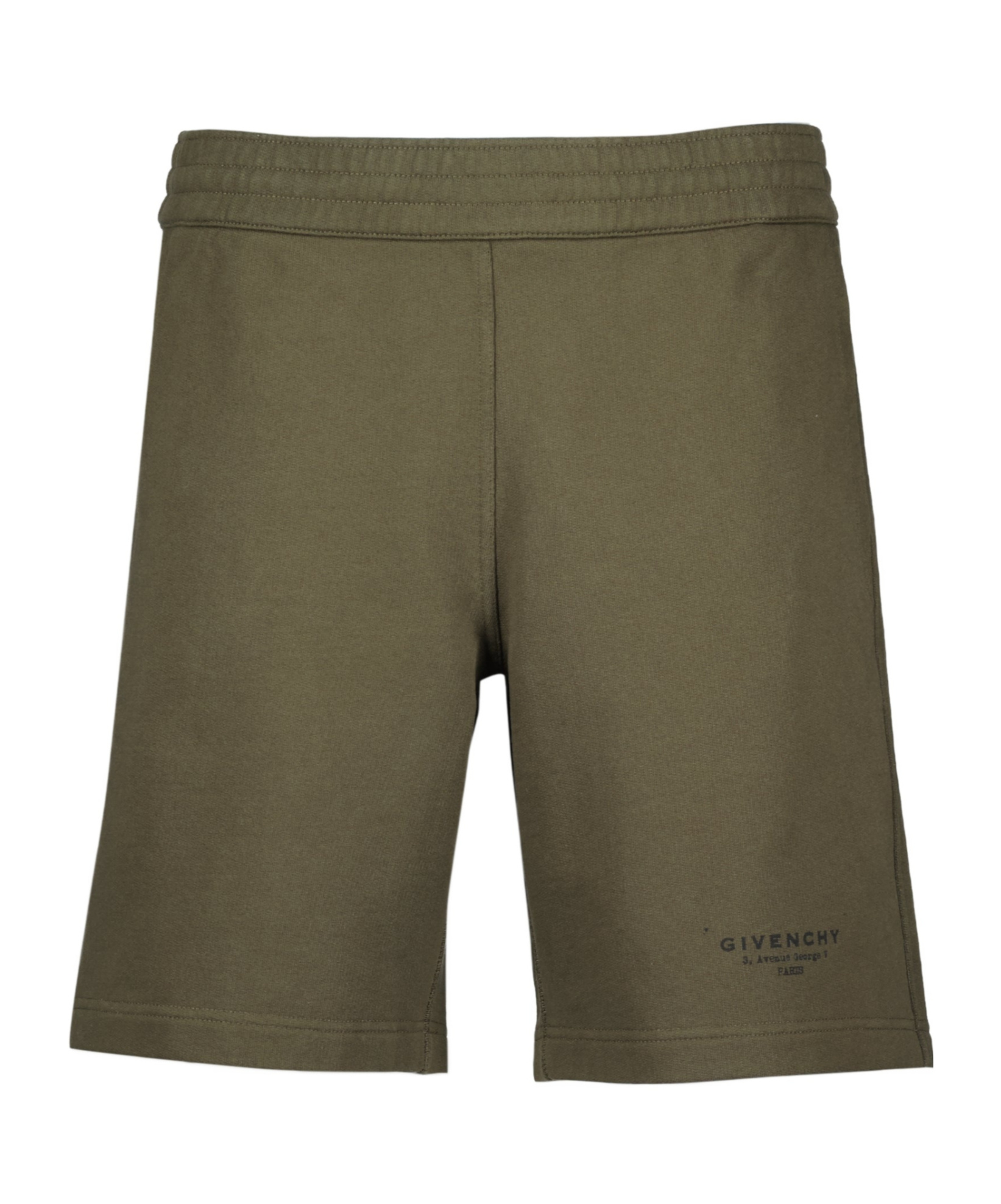Givenchy Elastic Waist Shorts In Green