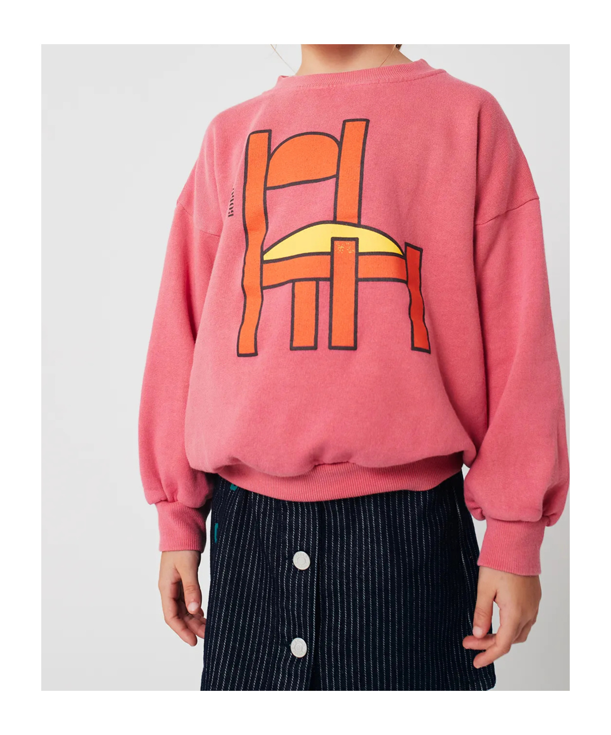 Bobo Choses Crew Neck Sweatshirt In Pink