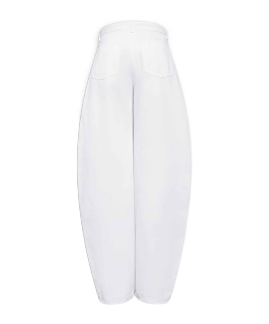 Alaïa Womens Alaia High-rise Wide-leg Denim Jeans In White
