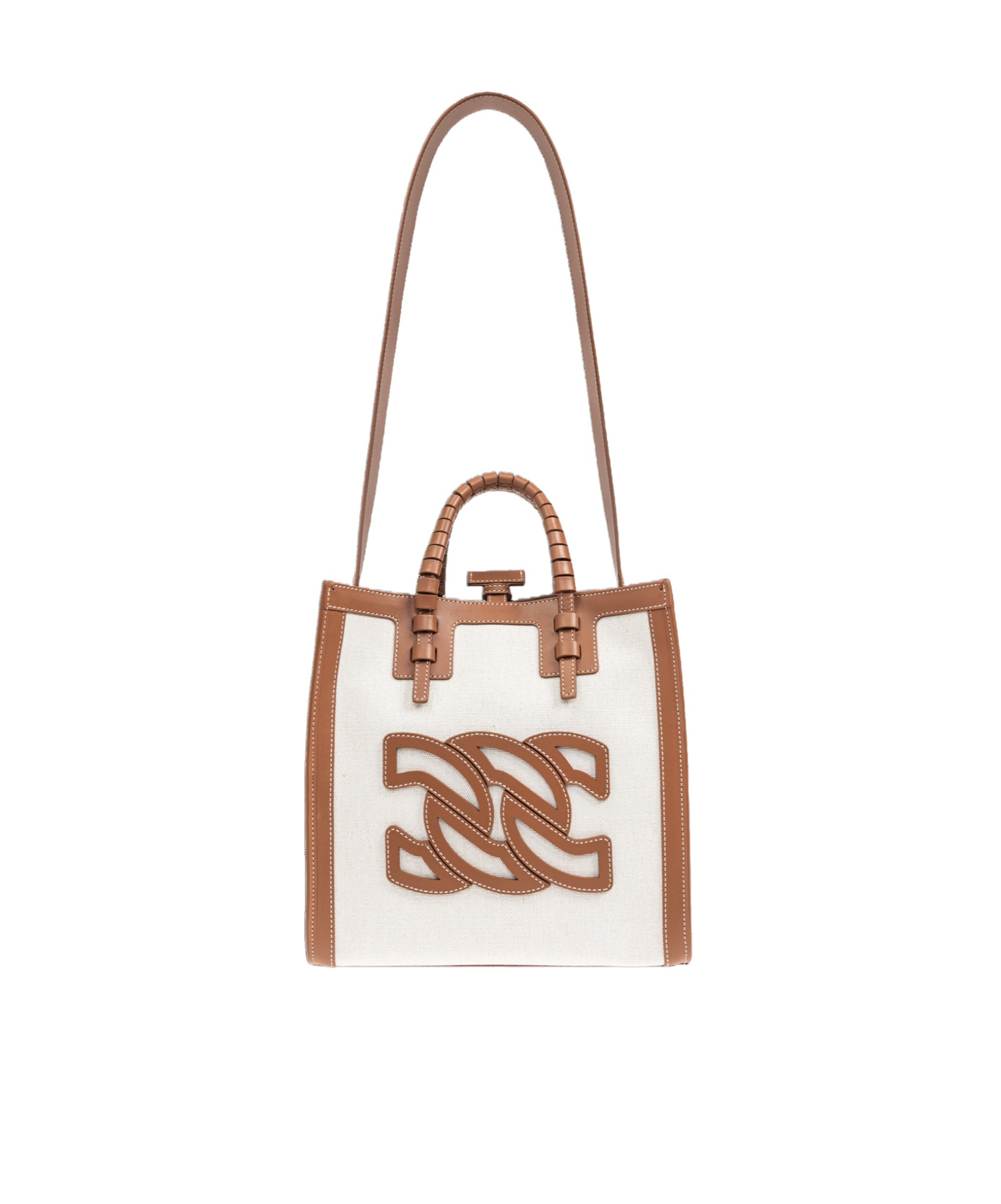 Casadei Logo-patch Tote Bag In White