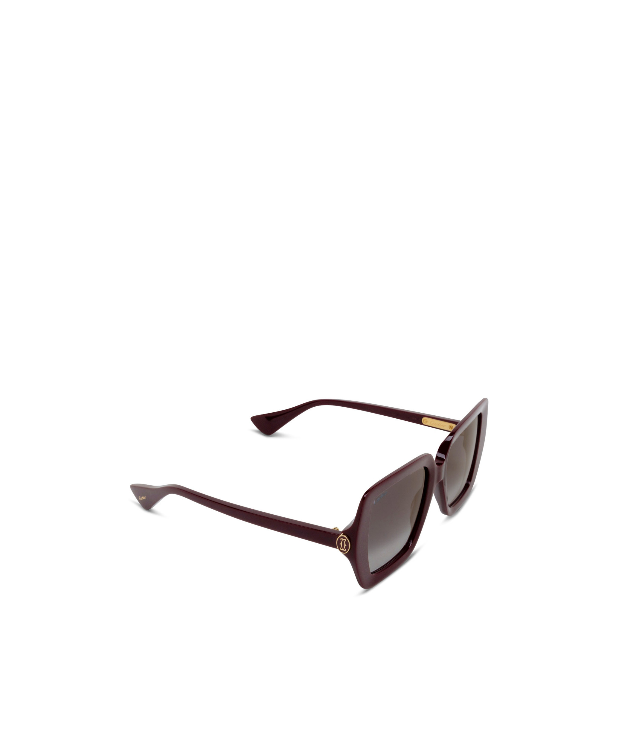 Cartier Square Frame Sunglasses In Black