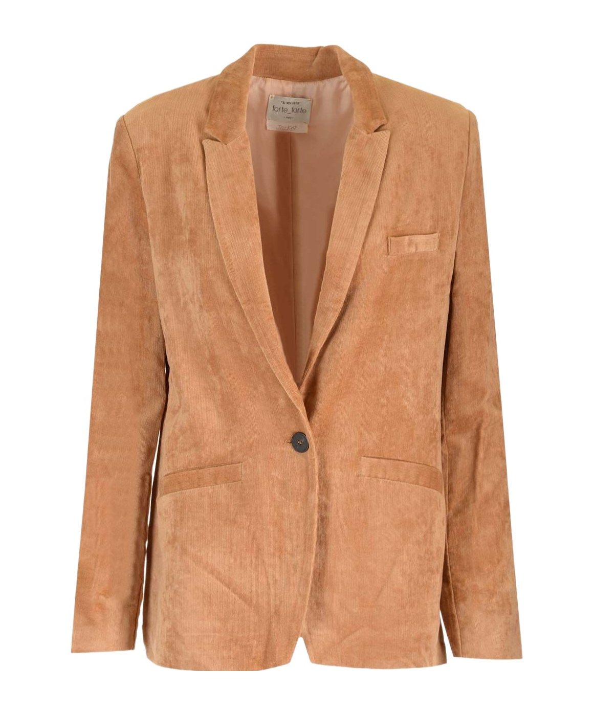 Forte Forte Long-sleeved Suit Jacket In Brown