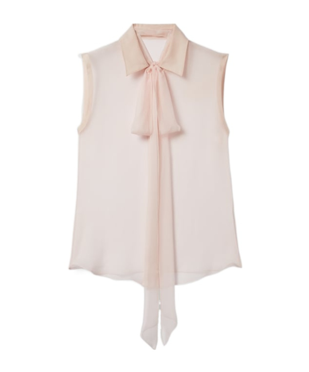 Gucci Sleeveless Blouse In White