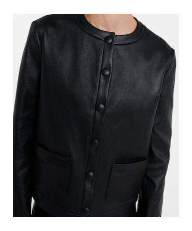 Stouls Gabrielle Leather Jacket In Black