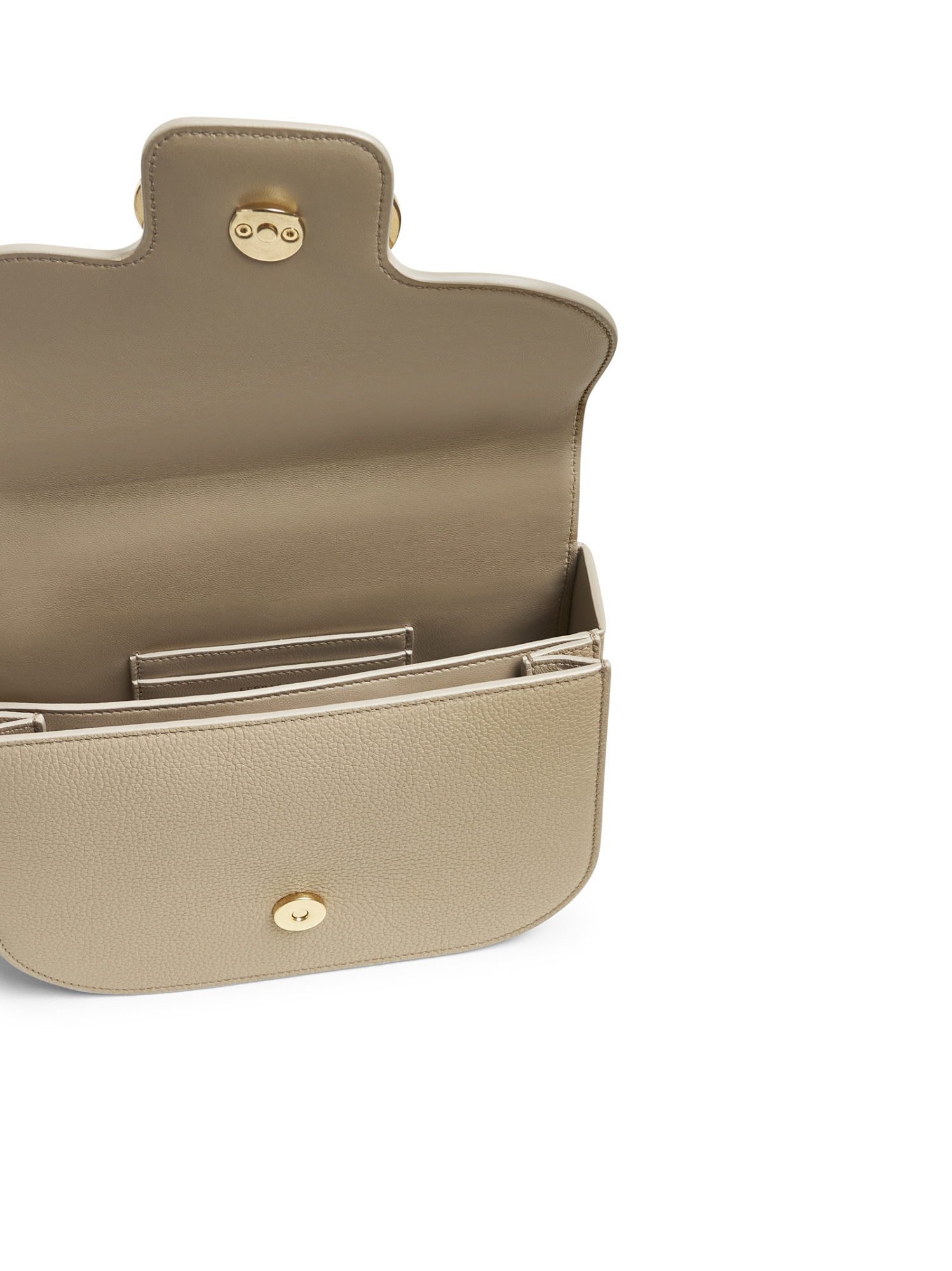 Ferragamo Flip Shoulder Bag In Nude