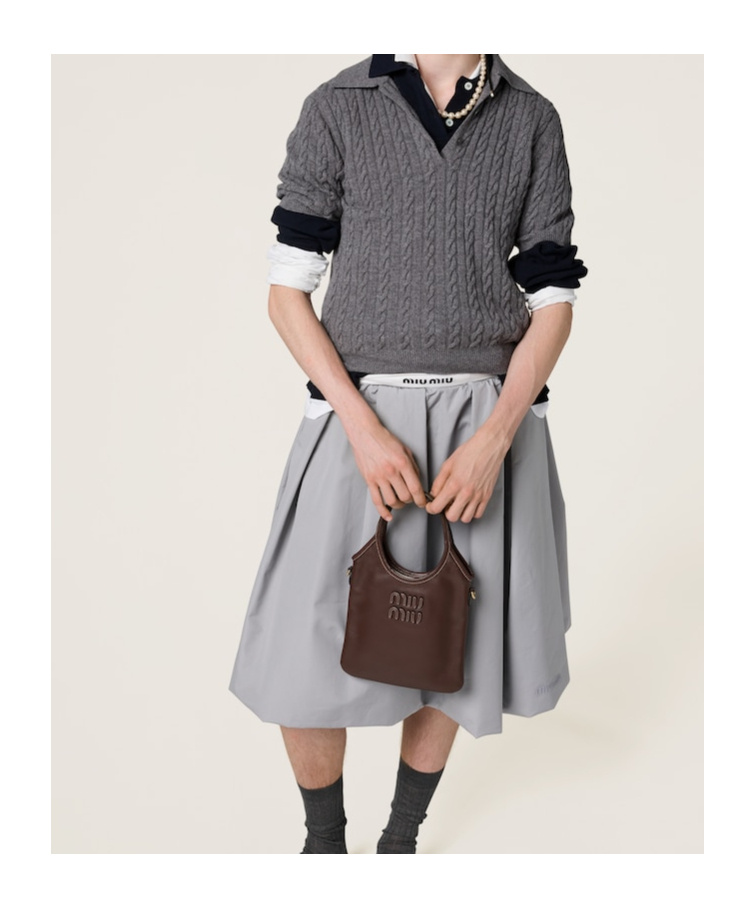 Miu Miu Ivy Leather Handbag