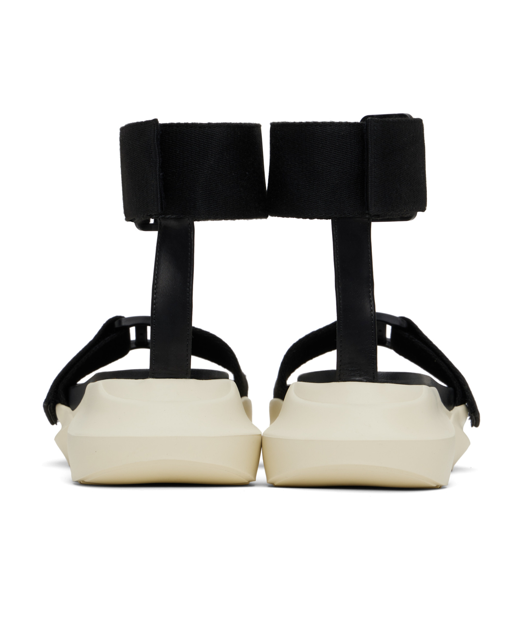 Rick Owens Round-headed Sandals In Black