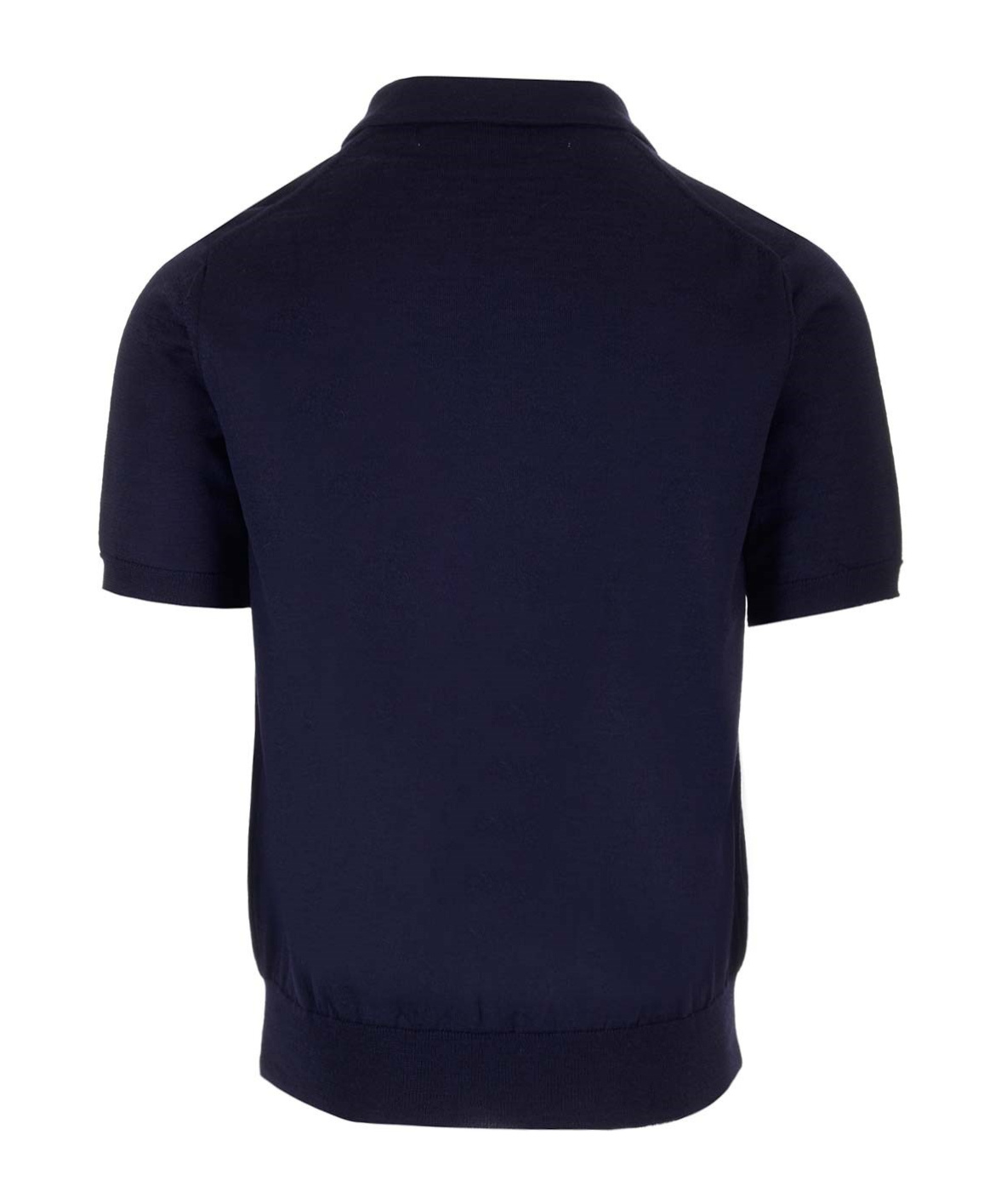 Comme Des Garçons Heart-patch Wool Polo Shirt In Black