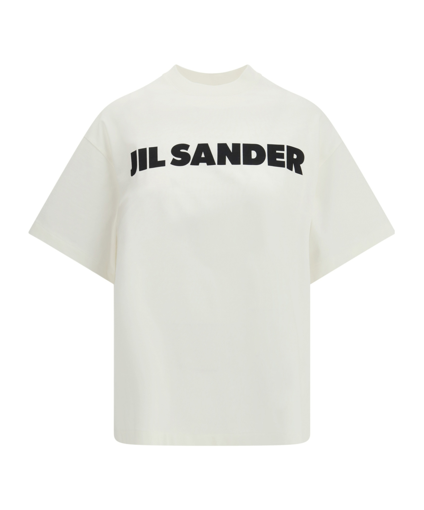 Jil Sander Crewneck Short Sleeves Classic Print T-shirt Clothing In White