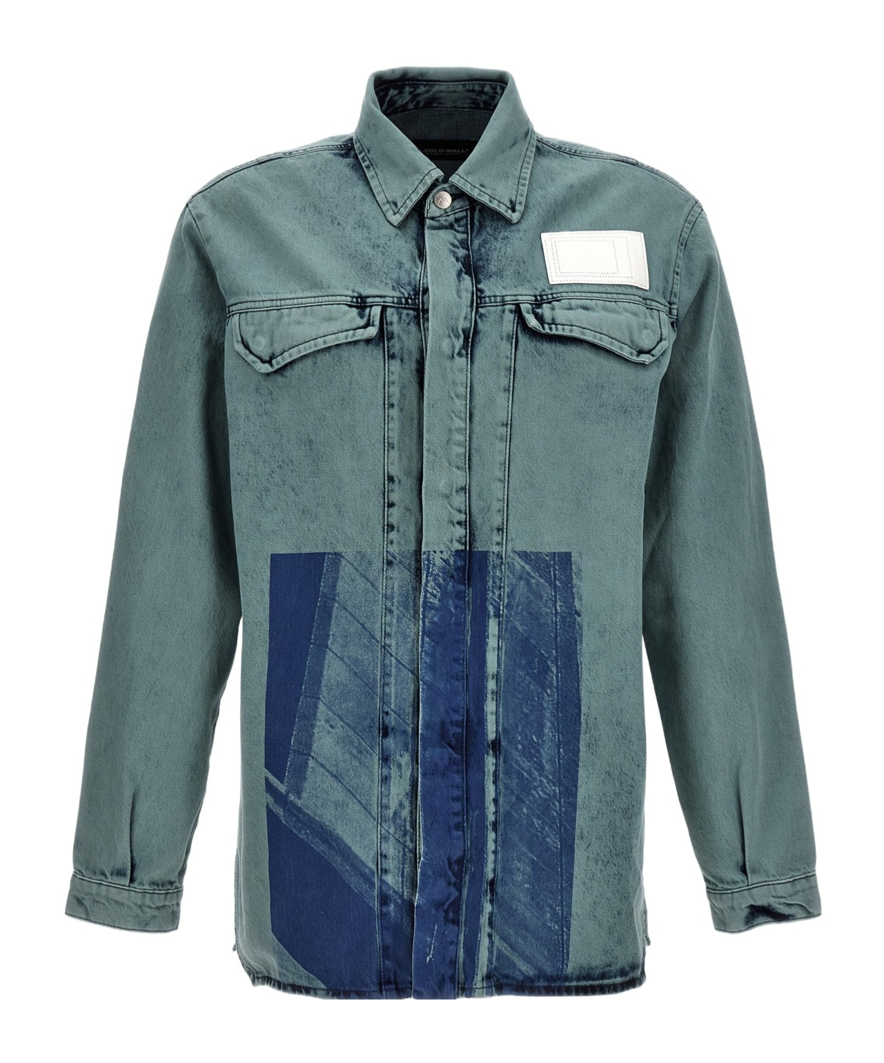 A-cold-wall* Bleached Overdyed Shirt And Blouse In Green