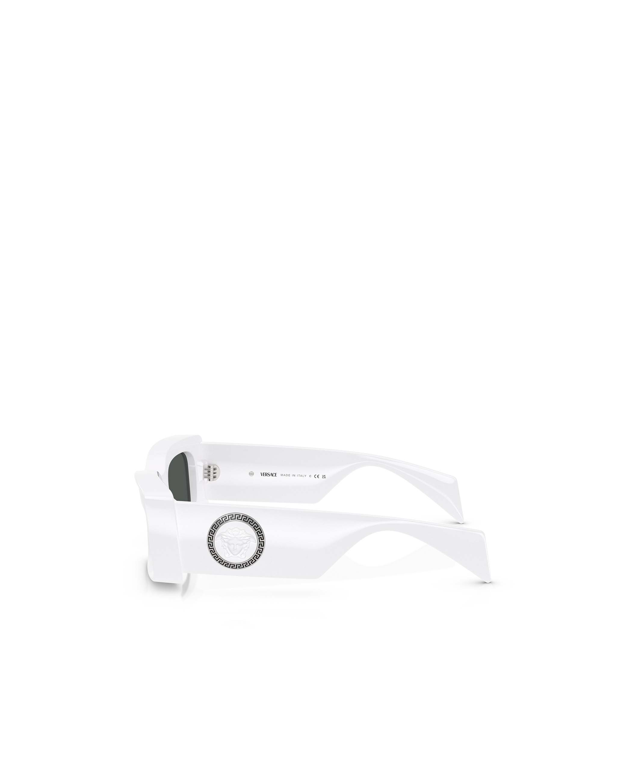 Versace Rectangle-frame Sunglasses In White