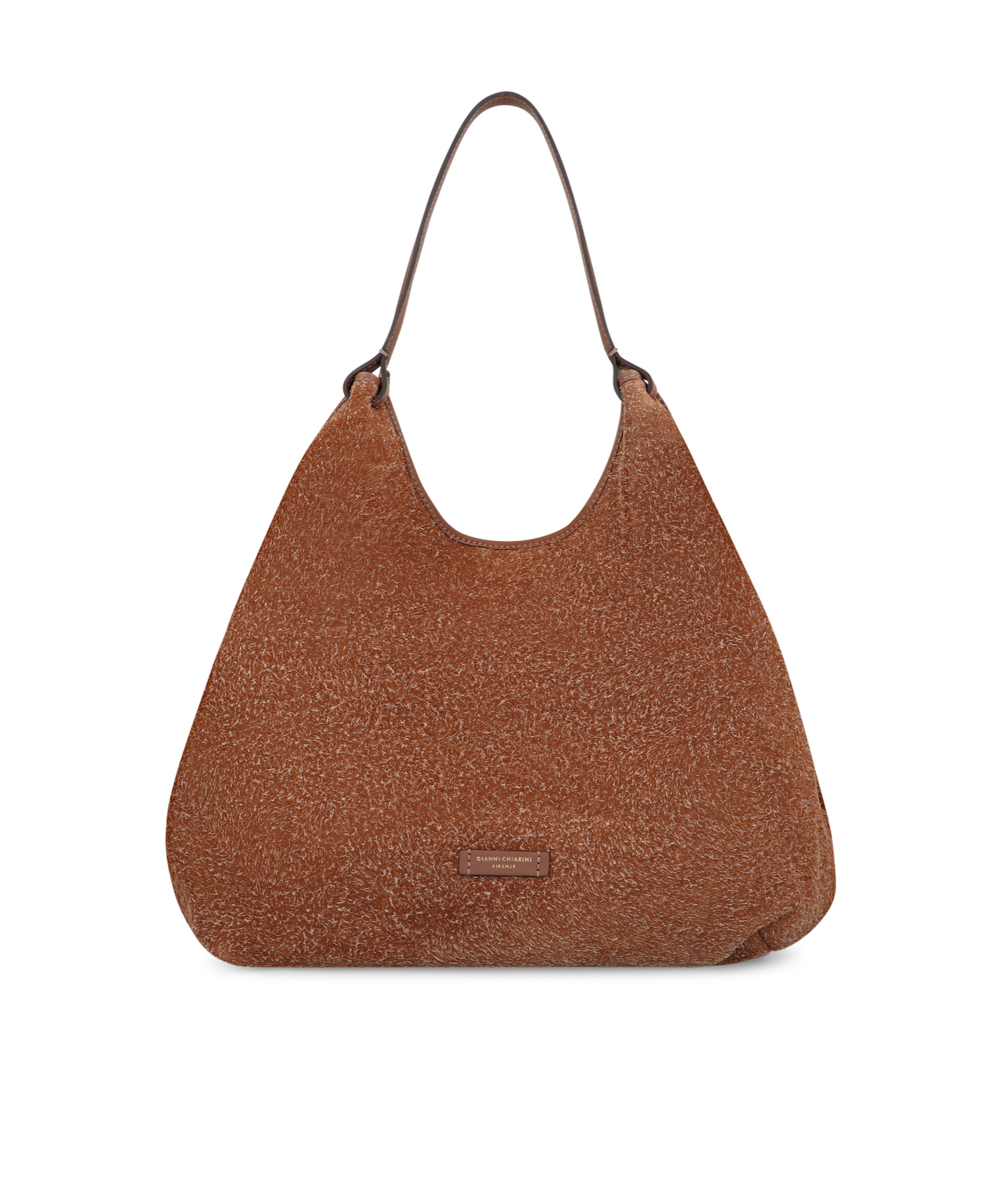 Gianni Chiarini Suede Shoulder Bag Gold-tone Hardware