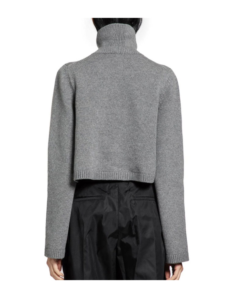 Alaïa Turtleneck Sweater In Gray