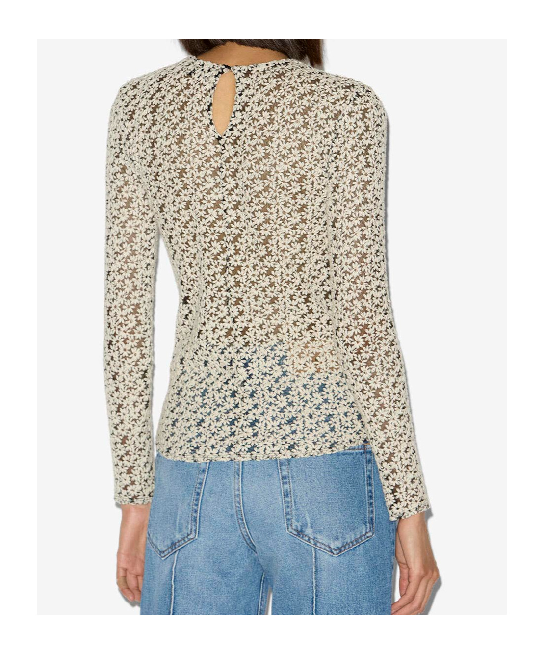 Isabel Marant Soline Embroidered Tulle Top